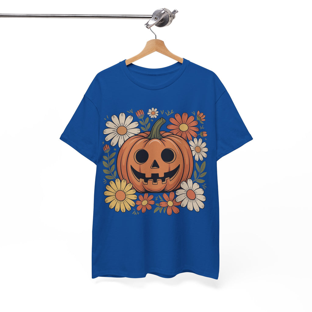 Halloween Pumpkin Unisex Cotton Tee