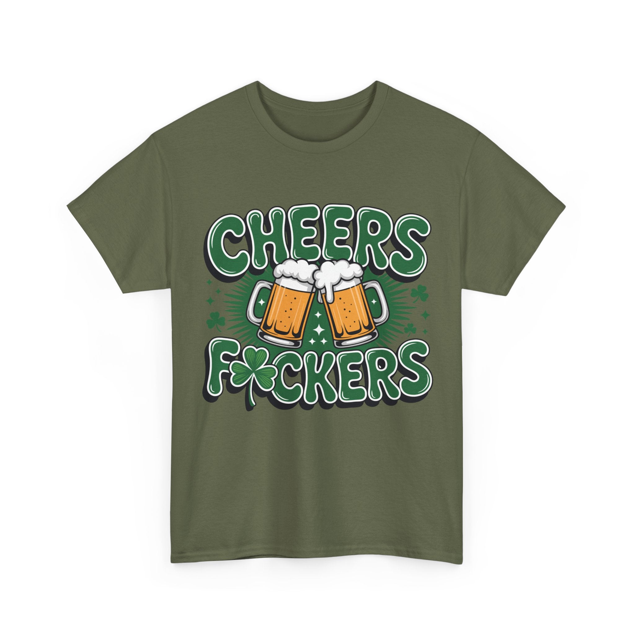 Cheers Fockers Beer Clinking Mugs Unisex Cotton T-Shirt