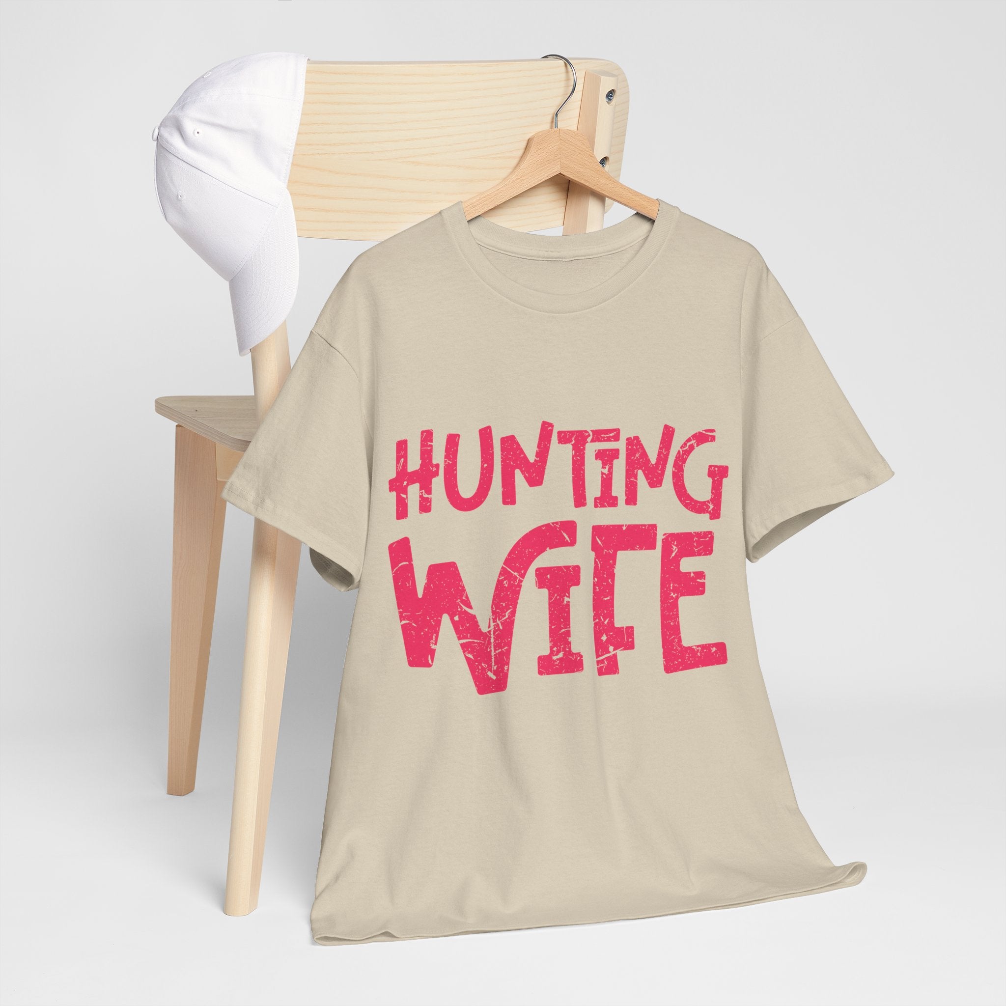 Hunting Season Vintage Badge T-Shirt — Rugged Orange Hunting Unisex Cotton Tee