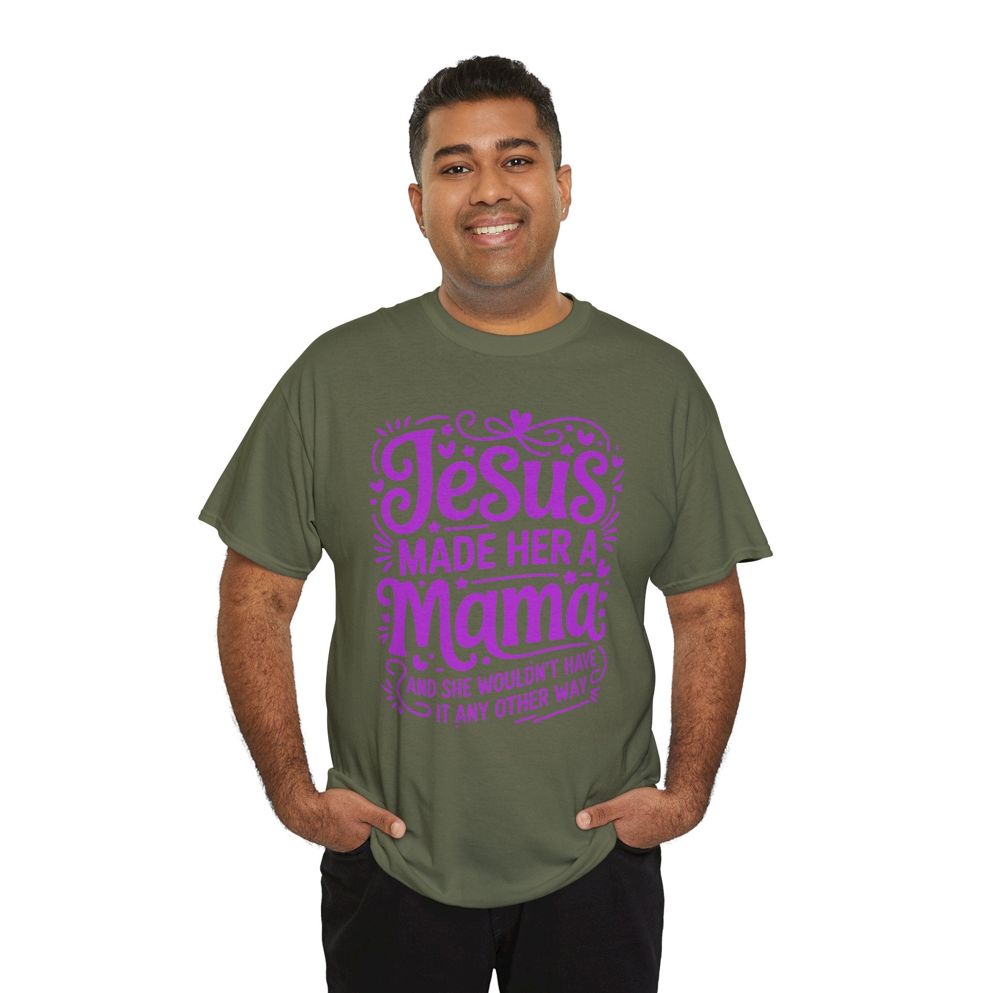 Jesus Made Her a Mama — Christian MamaUnisex Cotton T-Shirt