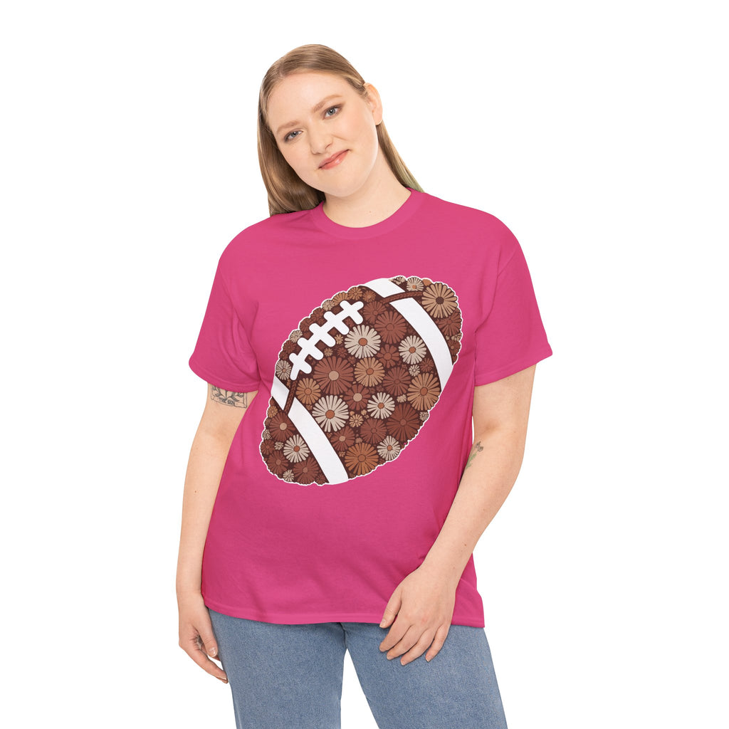 Game Day Touch Down Football Tee — Helmets, Flags & Cheer Icons Unisex Cotton Tee