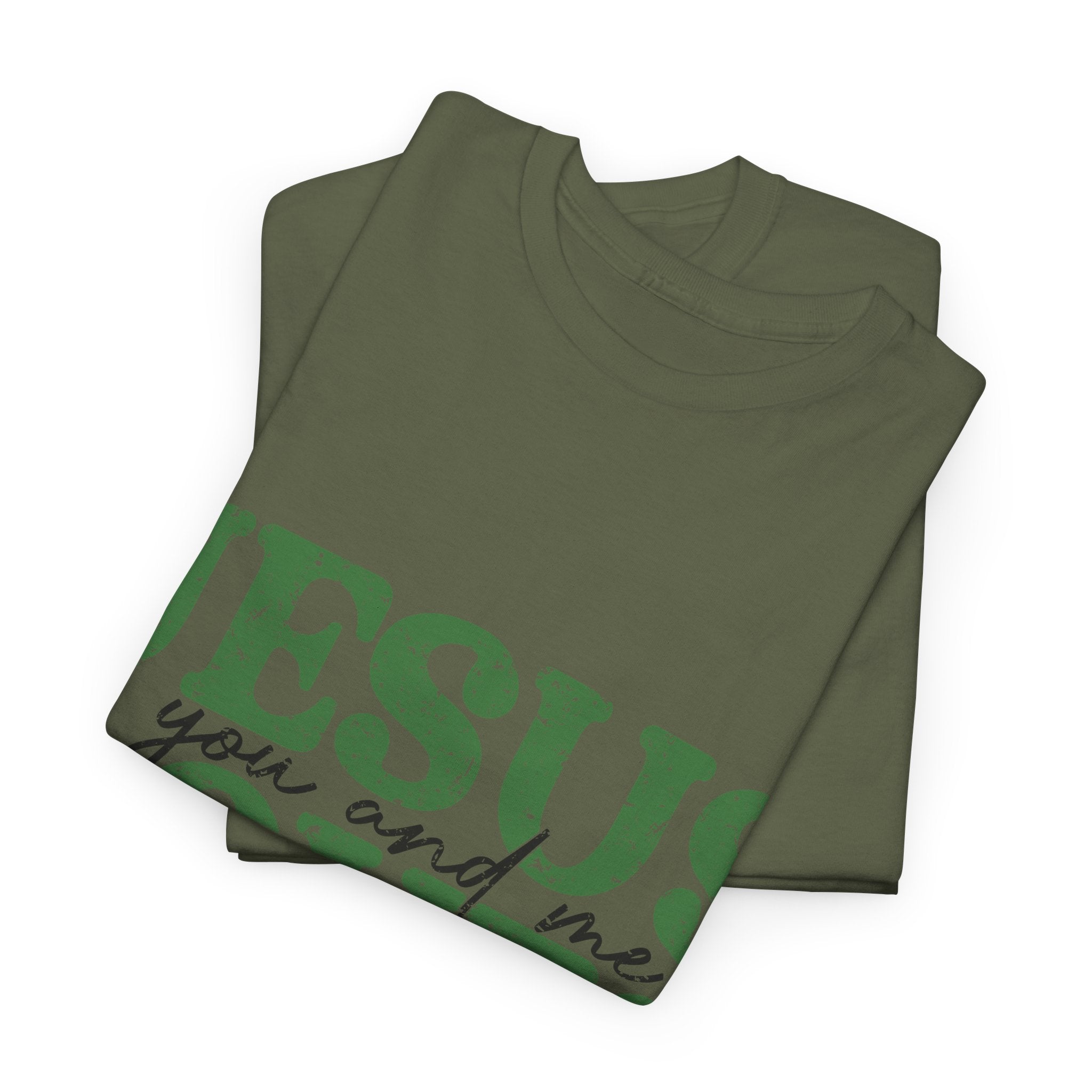 Jesus Loves Vintage Tee — Green Retro Christian Unisex Cotton T-Shirt