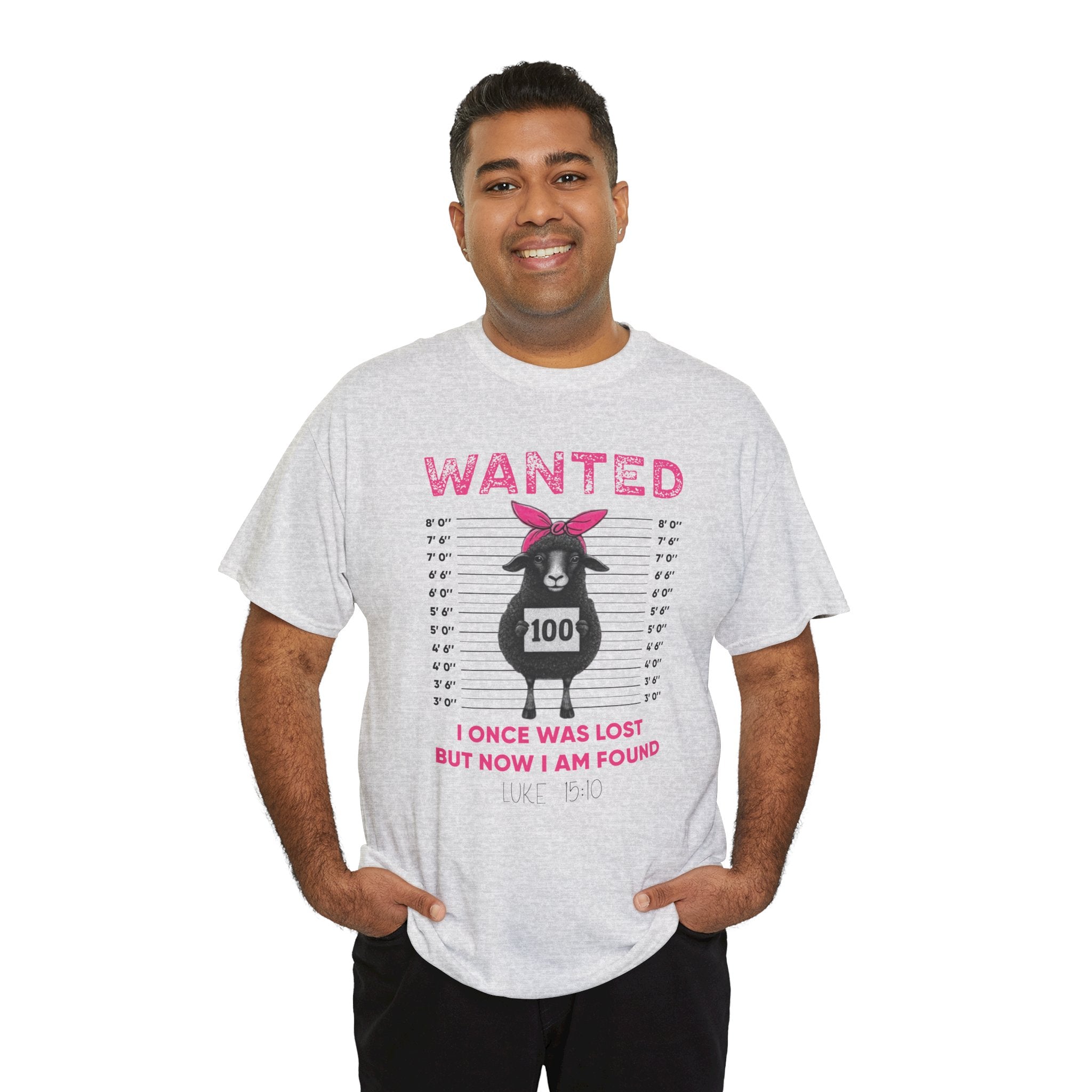 WANTED Black Sheep 'I Once Was Lost But Now I Am Found' Unisex Cotton T-Shirt