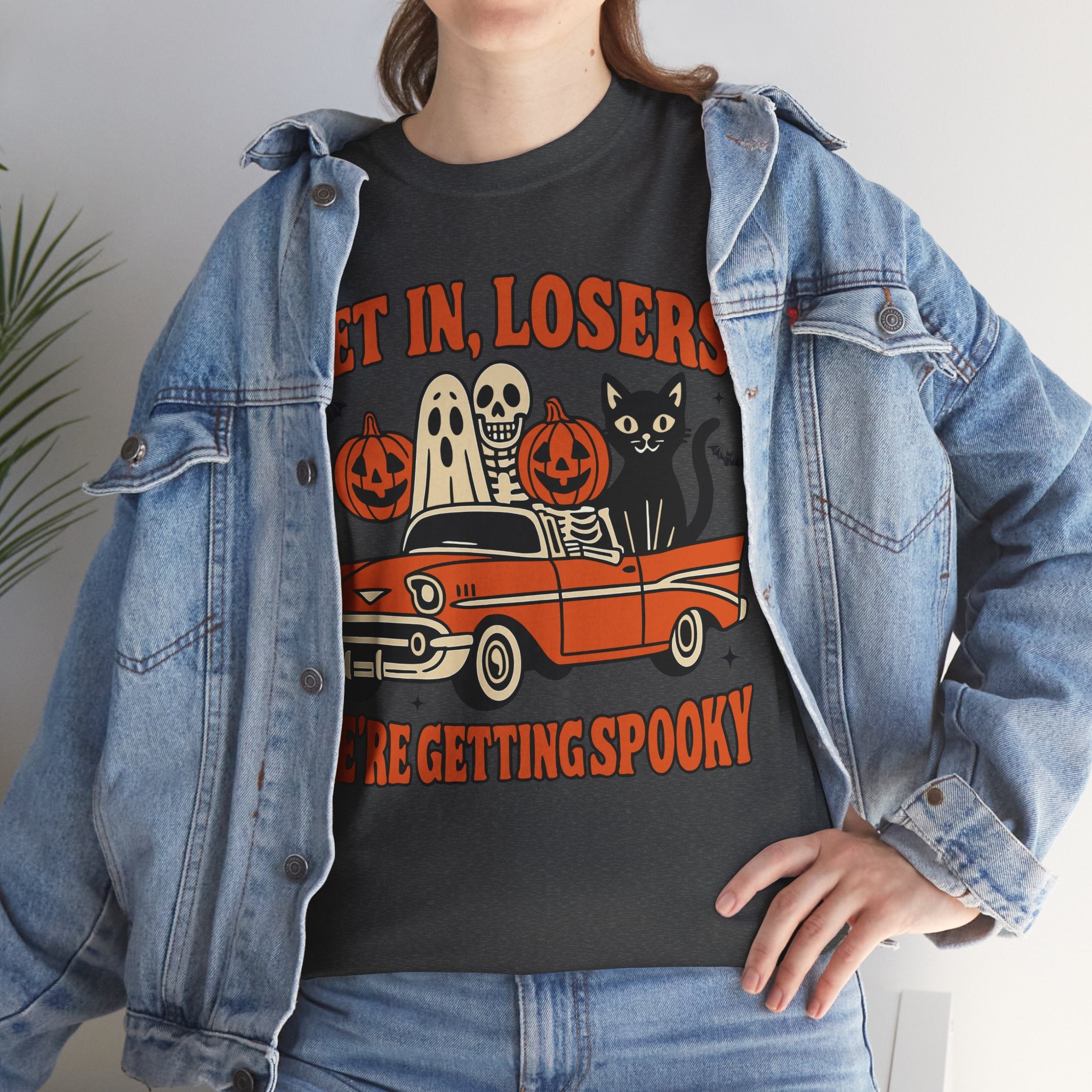 Halloween Skeleton Pumpkin Black Cat Unisex Cotton Tee
