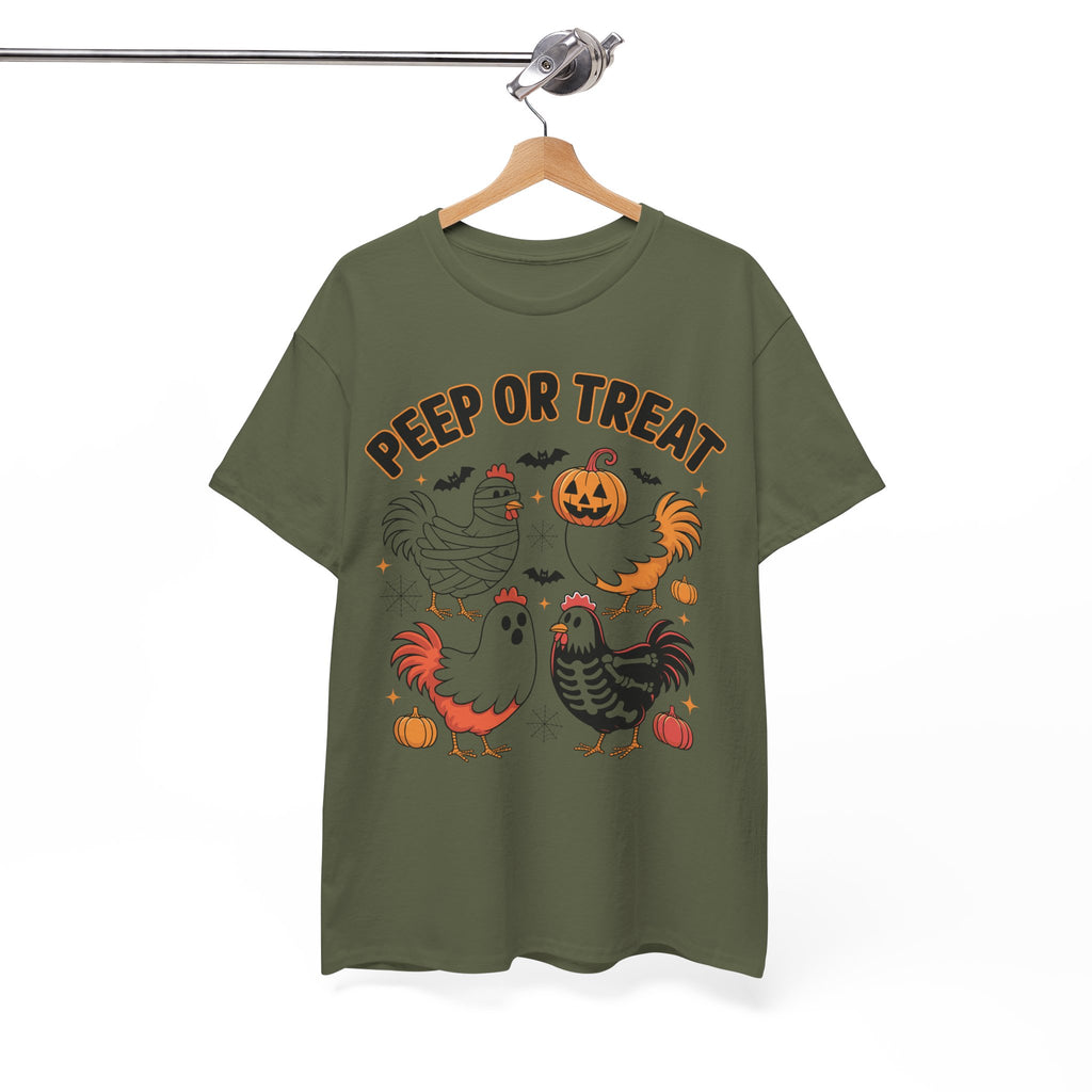 Peep or Treat Halloween Unisex Cotton Tee
