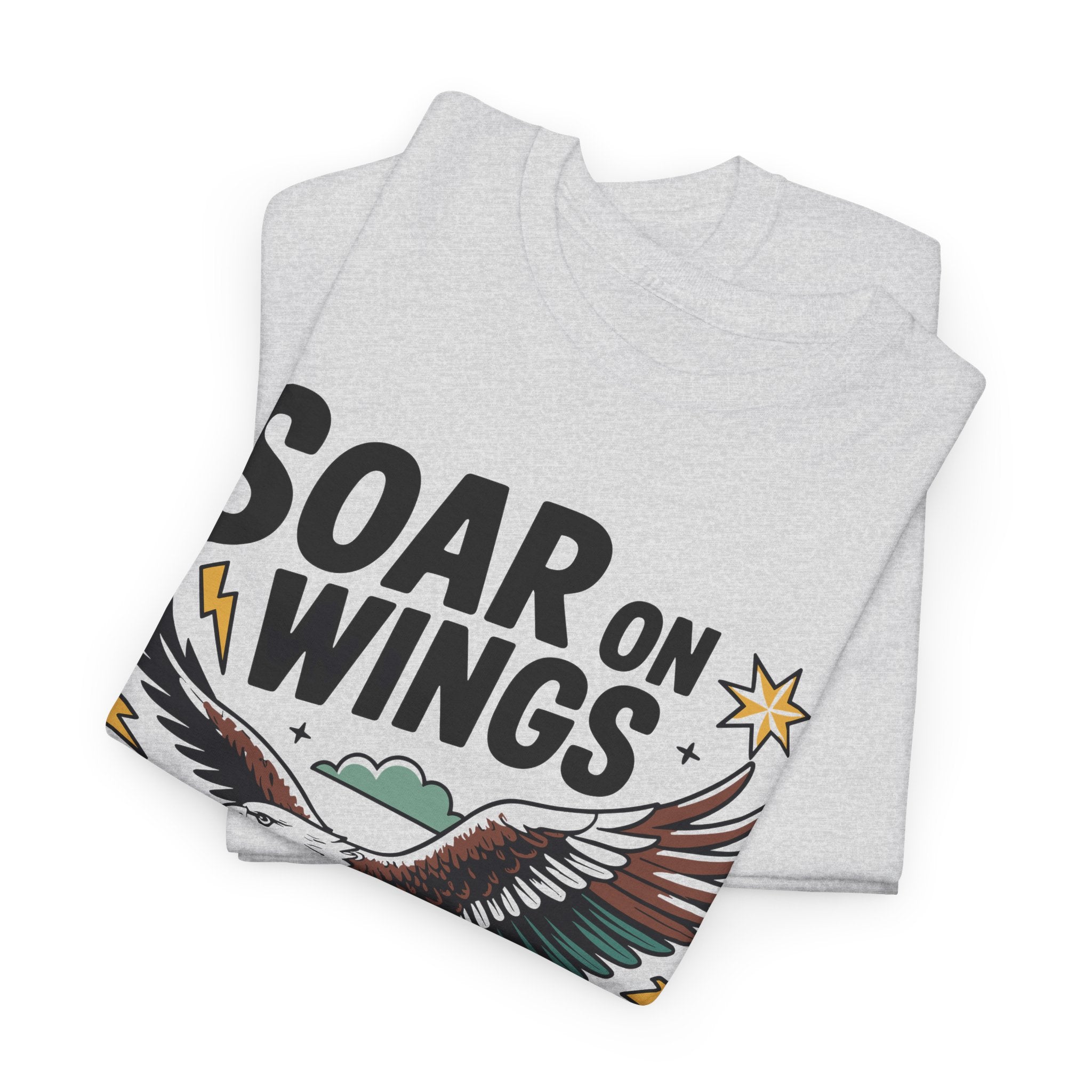 Isaiah 40:31 "Soar on Wings" Eagle Unisex Cotton T-Shirt