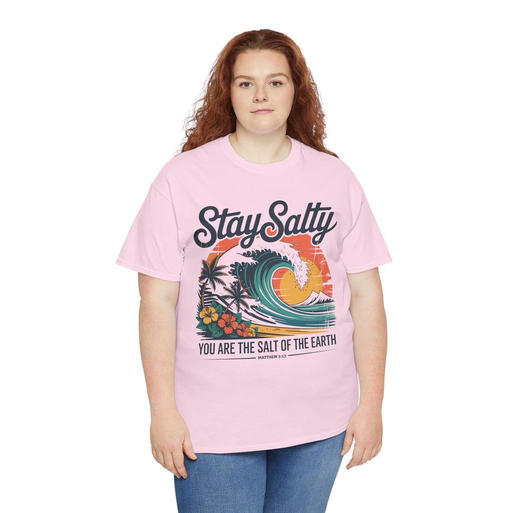 Stay Salty Beach Tee — "You are the salt of the earth (Matthew 5:13)"Unisex Cotton Tee