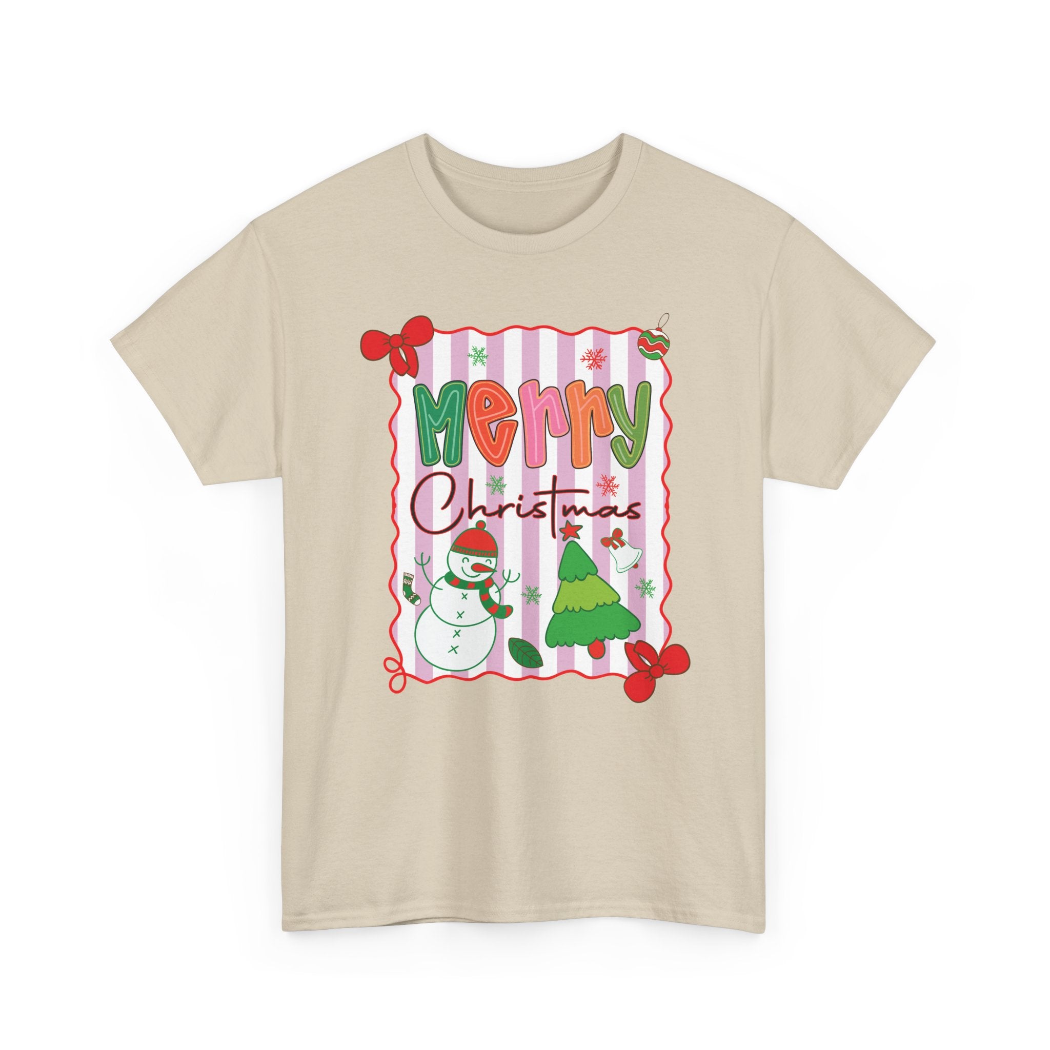 Christmas Snowman Unisex Cotton Tee
