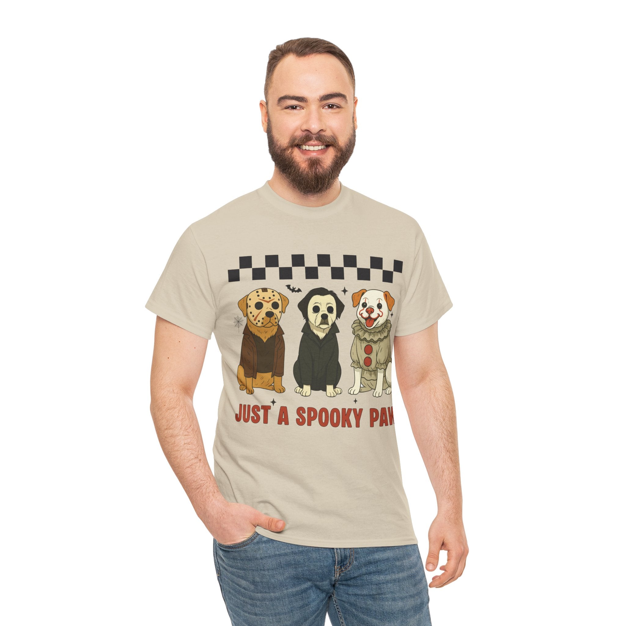 Halloween "Just A Spooky Paw" Unisex Cotton Tee