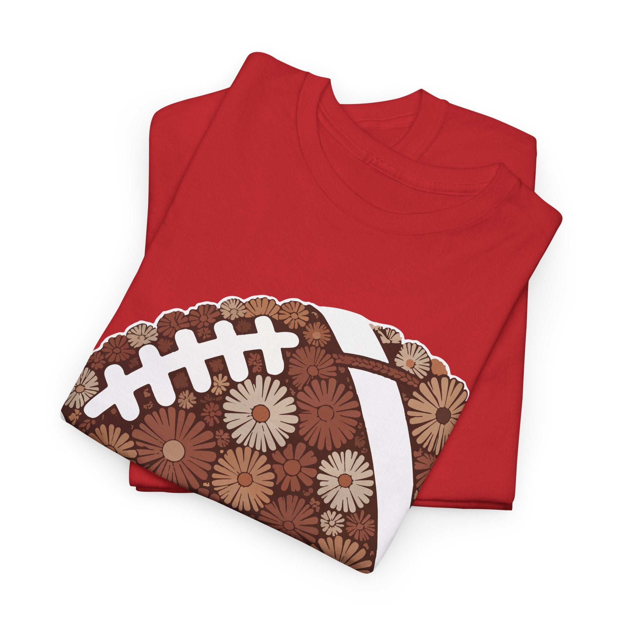 Game Day Touch Down Football Tee — Helmets, Flags & Cheer Icons Unisex Cotton Tee