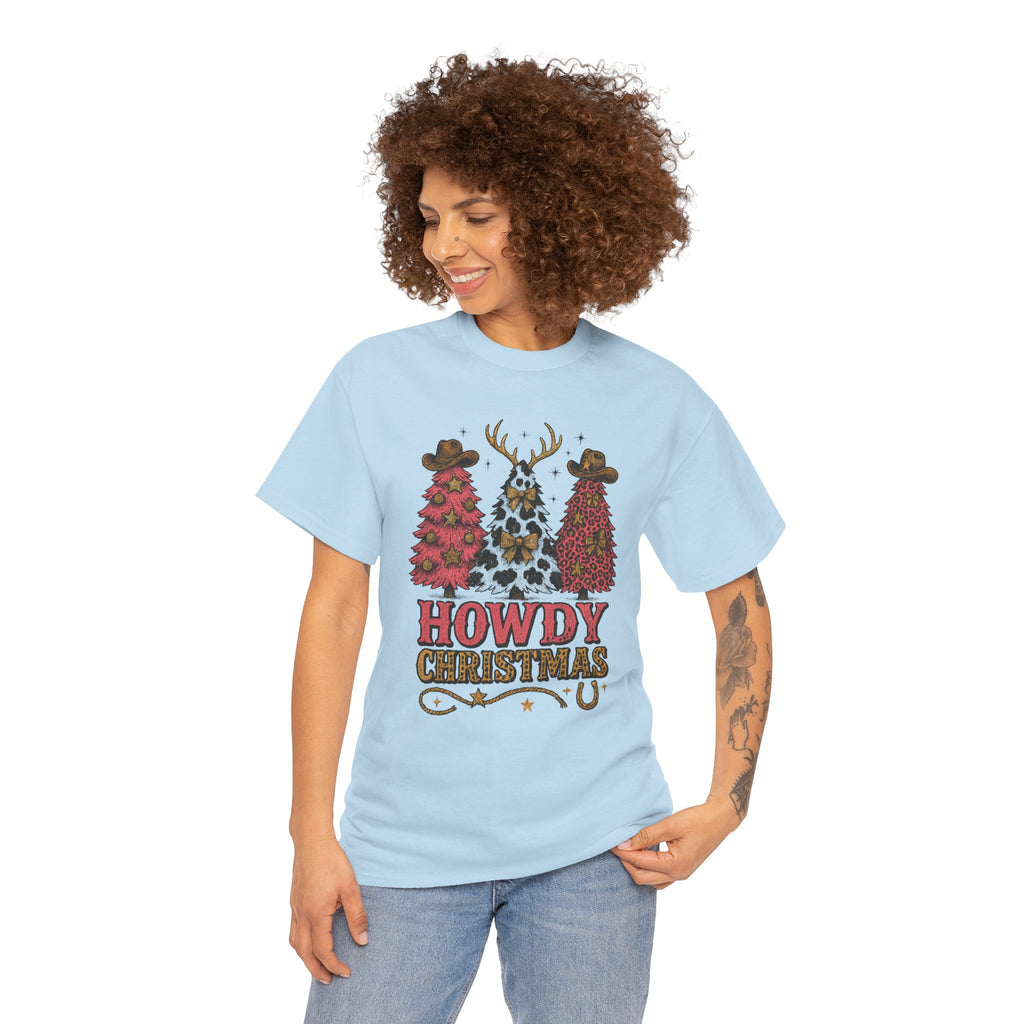 Western Christmas Unisex Cotton Tee