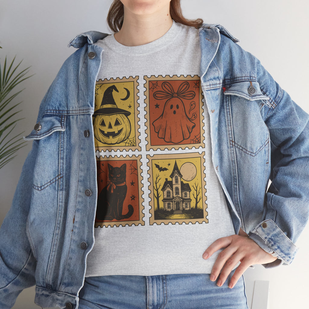 Halloween Stamp Collection Unisex Cotton Tee