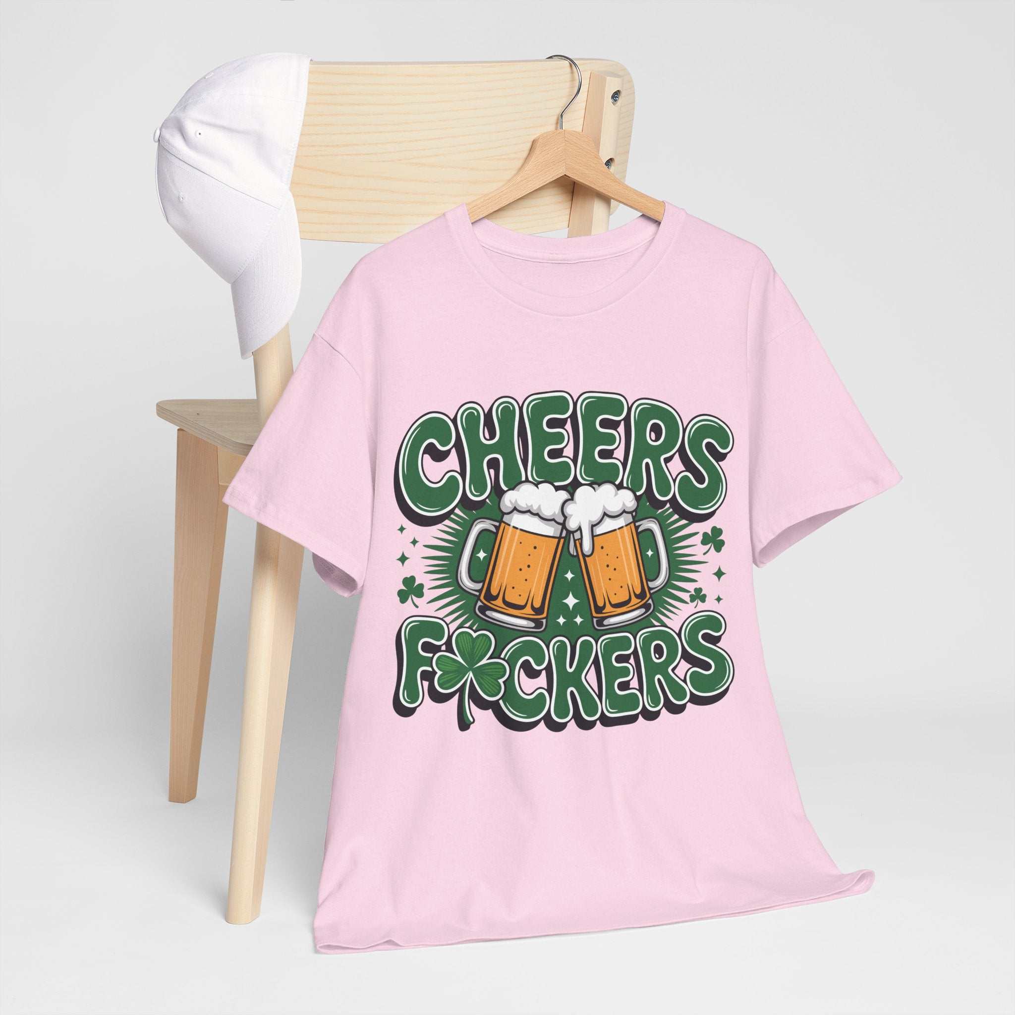 Cheers Fockers Beer Clinking Mugs Unisex Cotton T-Shirt