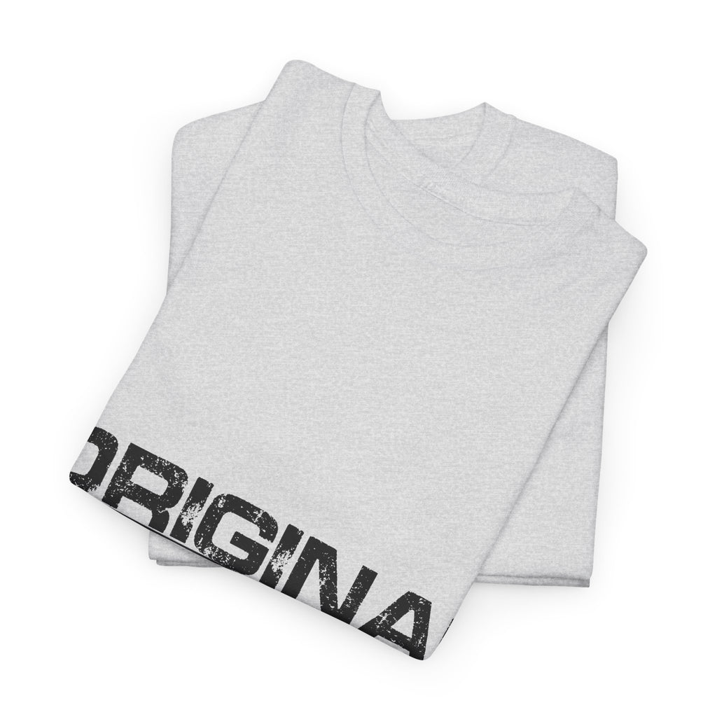 STAY SILENT Minimalist Tee — Vertical Text Black Unisex Cotton Tee