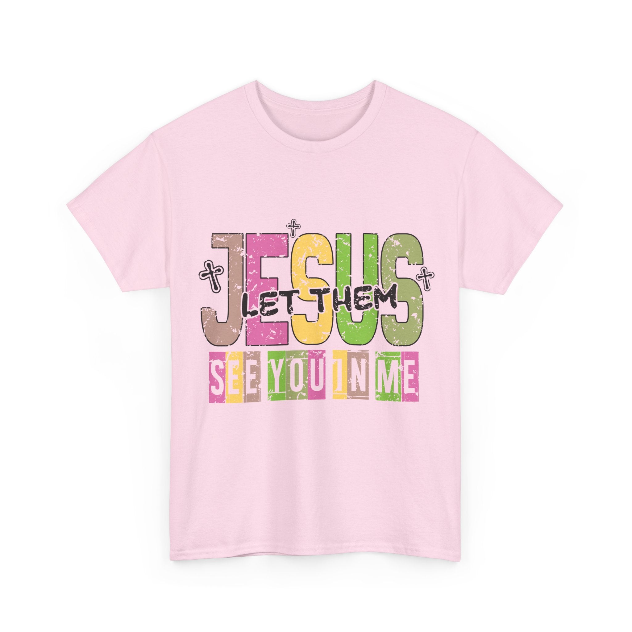 Jesus ‘See You In Me’ Distressed Pastel Unisex Cotton T-Shirt
