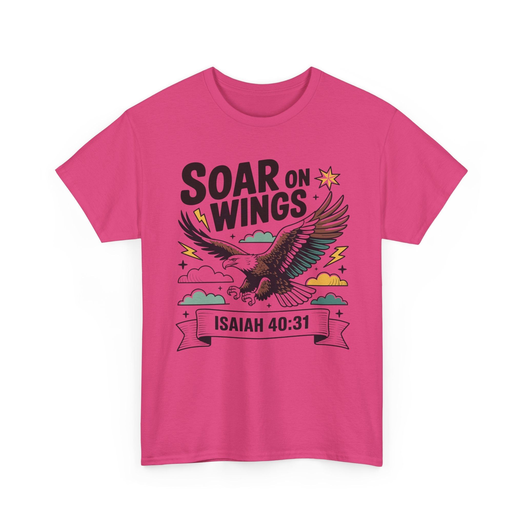 Isaiah 40:31 "Soar on Wings" Eagle Unisex Cotton T-Shirt