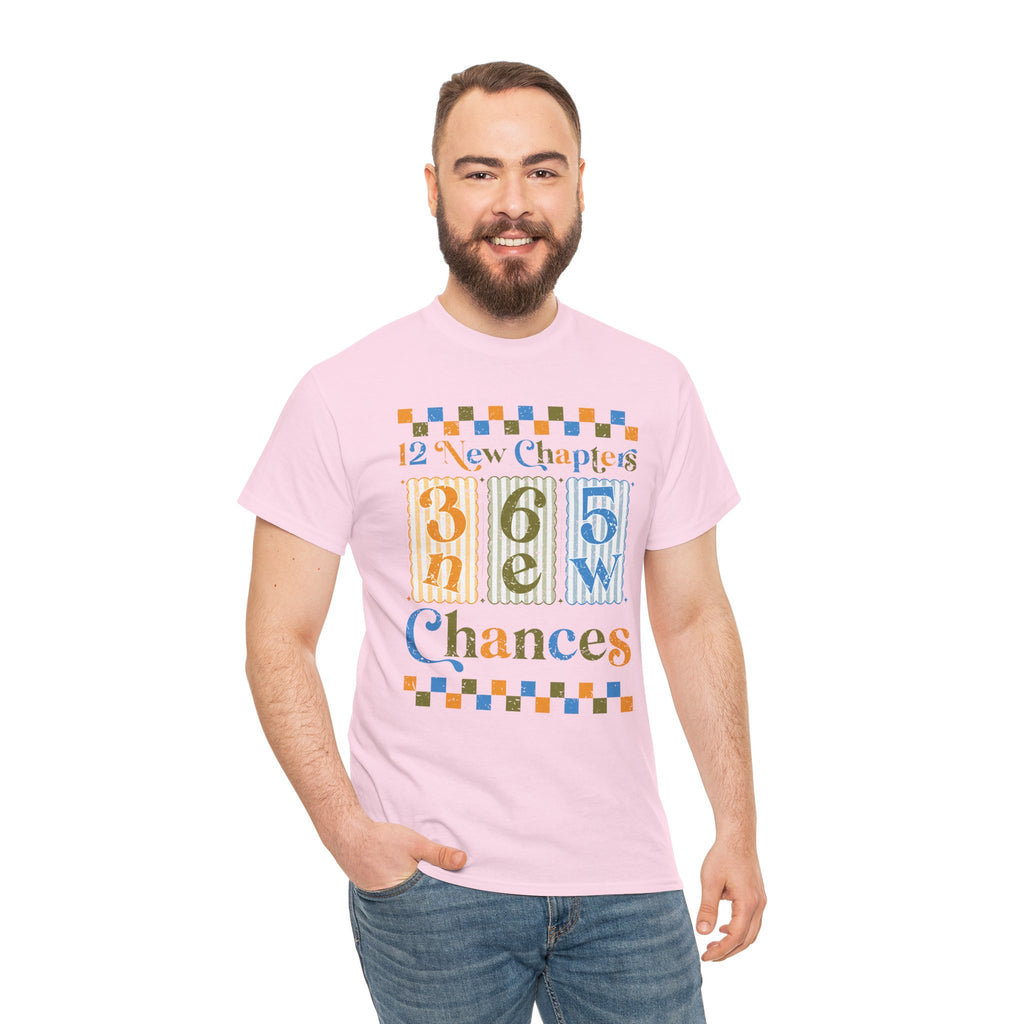 12 New Chapters 365 New Chances Vintage Tee — Fresh Start Inspirational Unisex Cotton Tee
