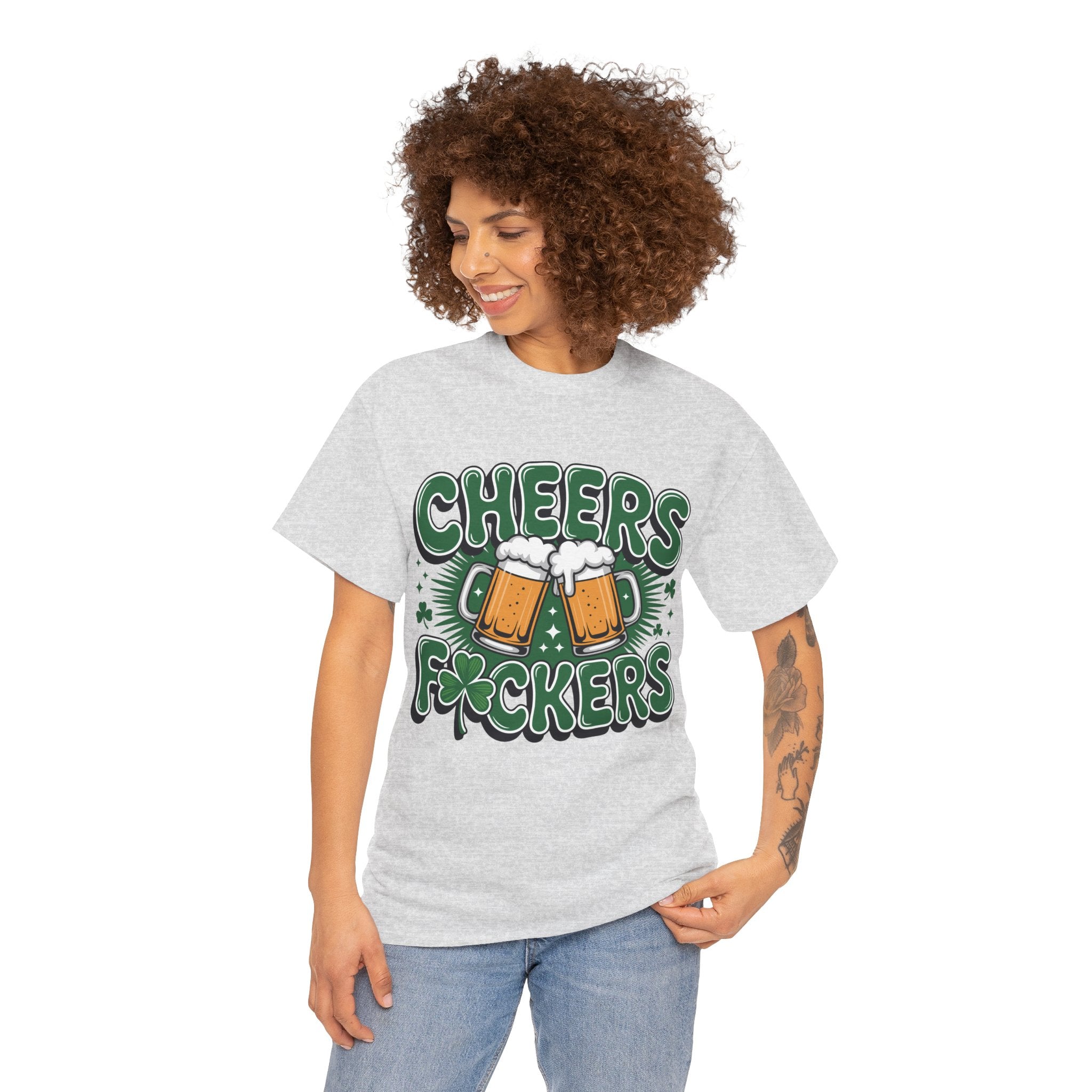 Cheers Fockers Beer Clinking Mugs Unisex Cotton T-Shirt