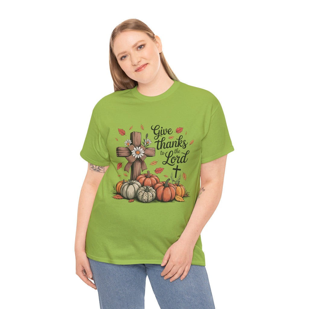Thankful Cross Tee for Fall- Unisex