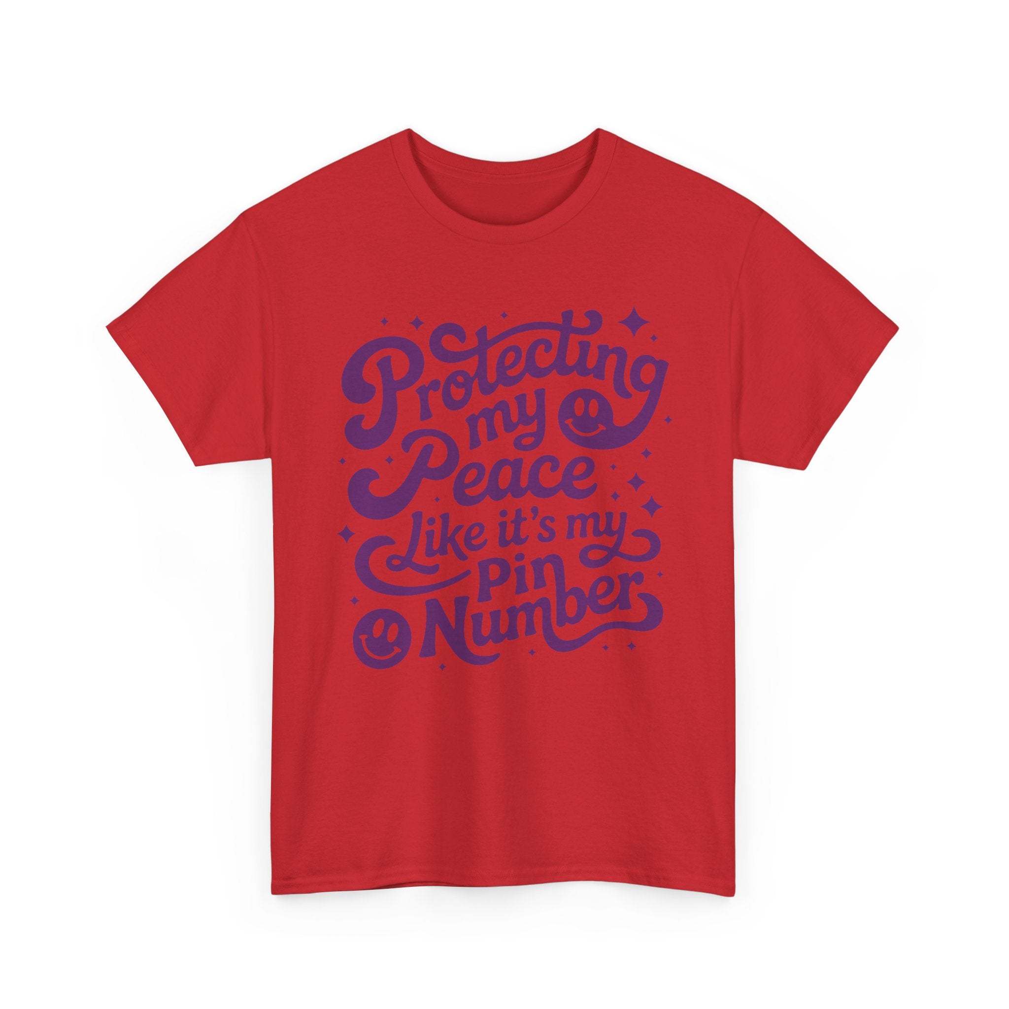 Protecting My Peace Like It’s My PIN Number Tee — Retro Motivational Graphic Unisex Cotton T-Shirt