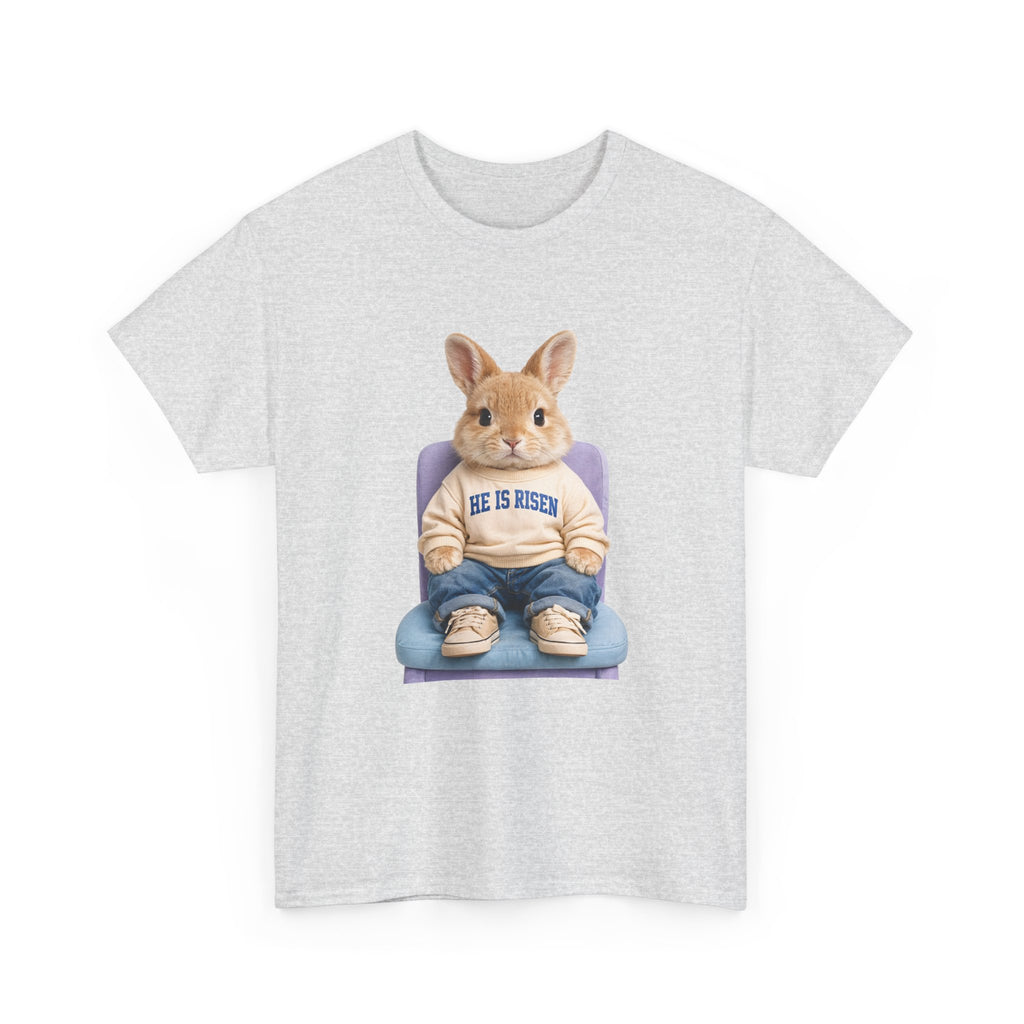 Easter 'He Is Risen' Bunny Unisex Cotton Tee