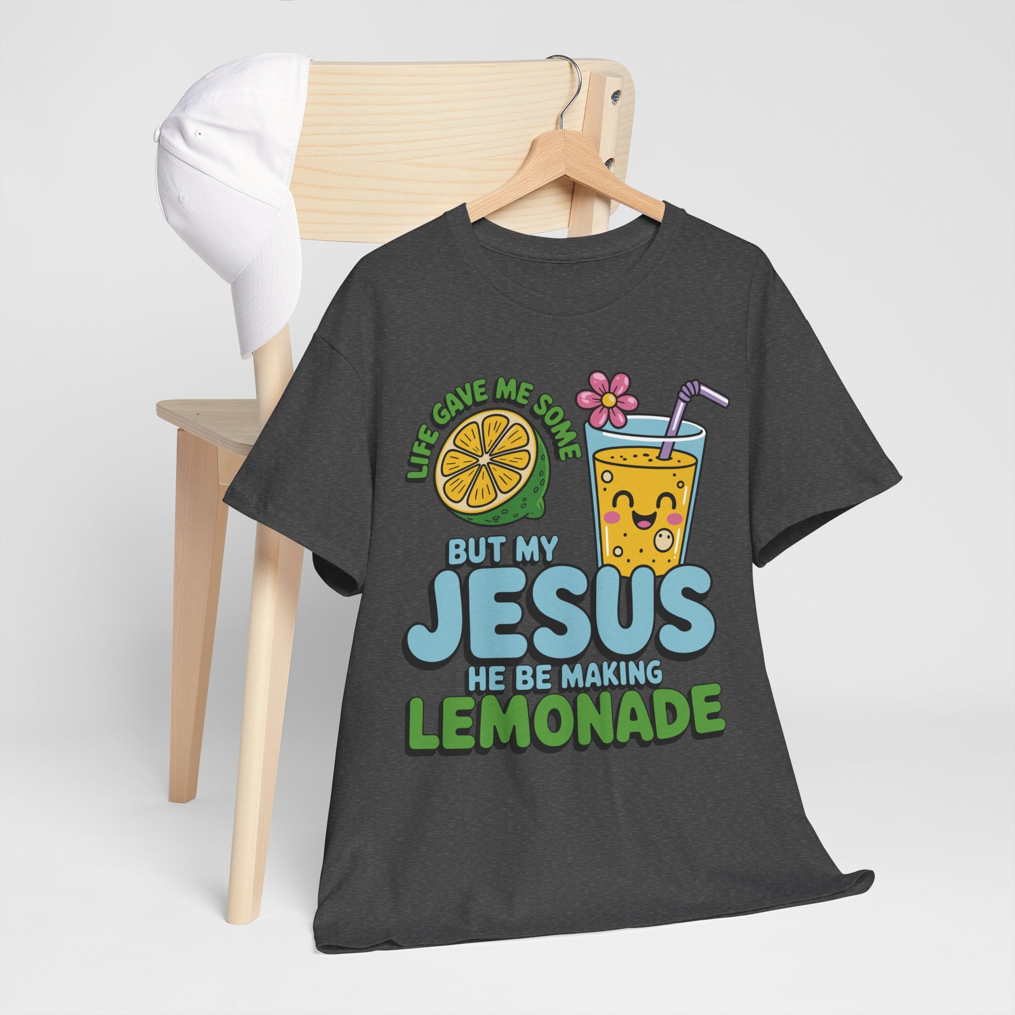 Christian Lemonade T‑Shirt — "Life Gave Me Some Lemons, My Jesus Makes Lemonade"Unisex Cotton Tee