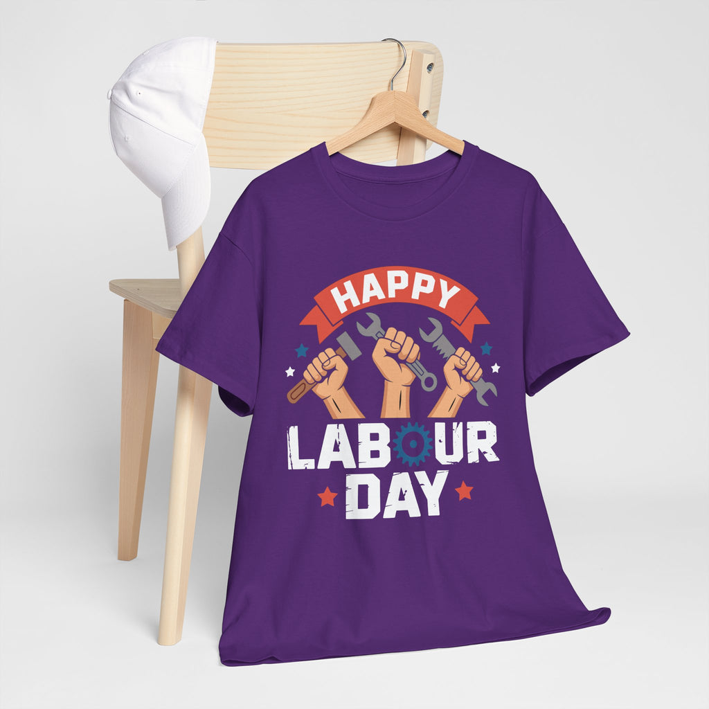 Happy US Labour Day Unisex Heavy Cotton T-Shirt