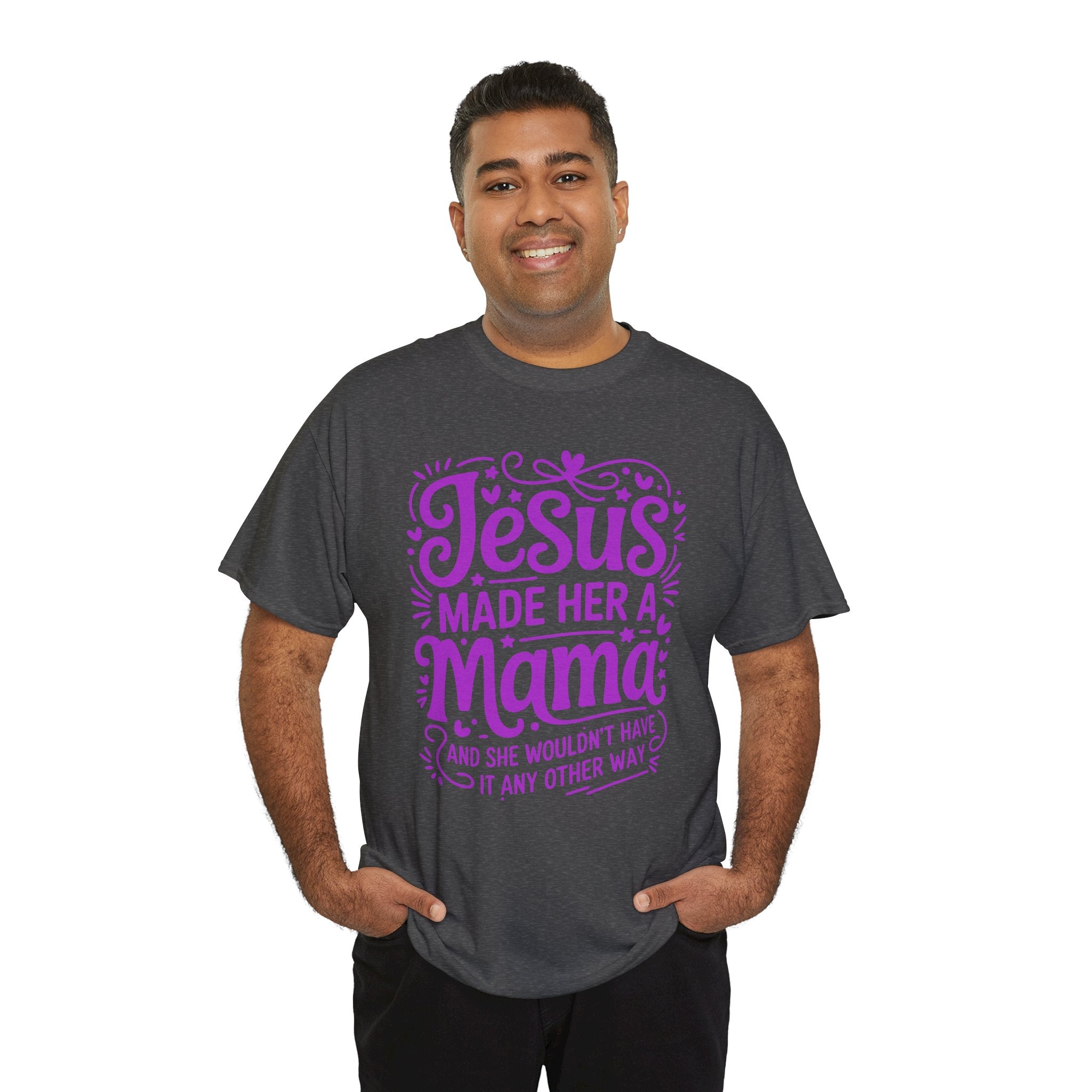 Jesus Made Her a Mama — Christian MamaUnisex Cotton T-Shirt