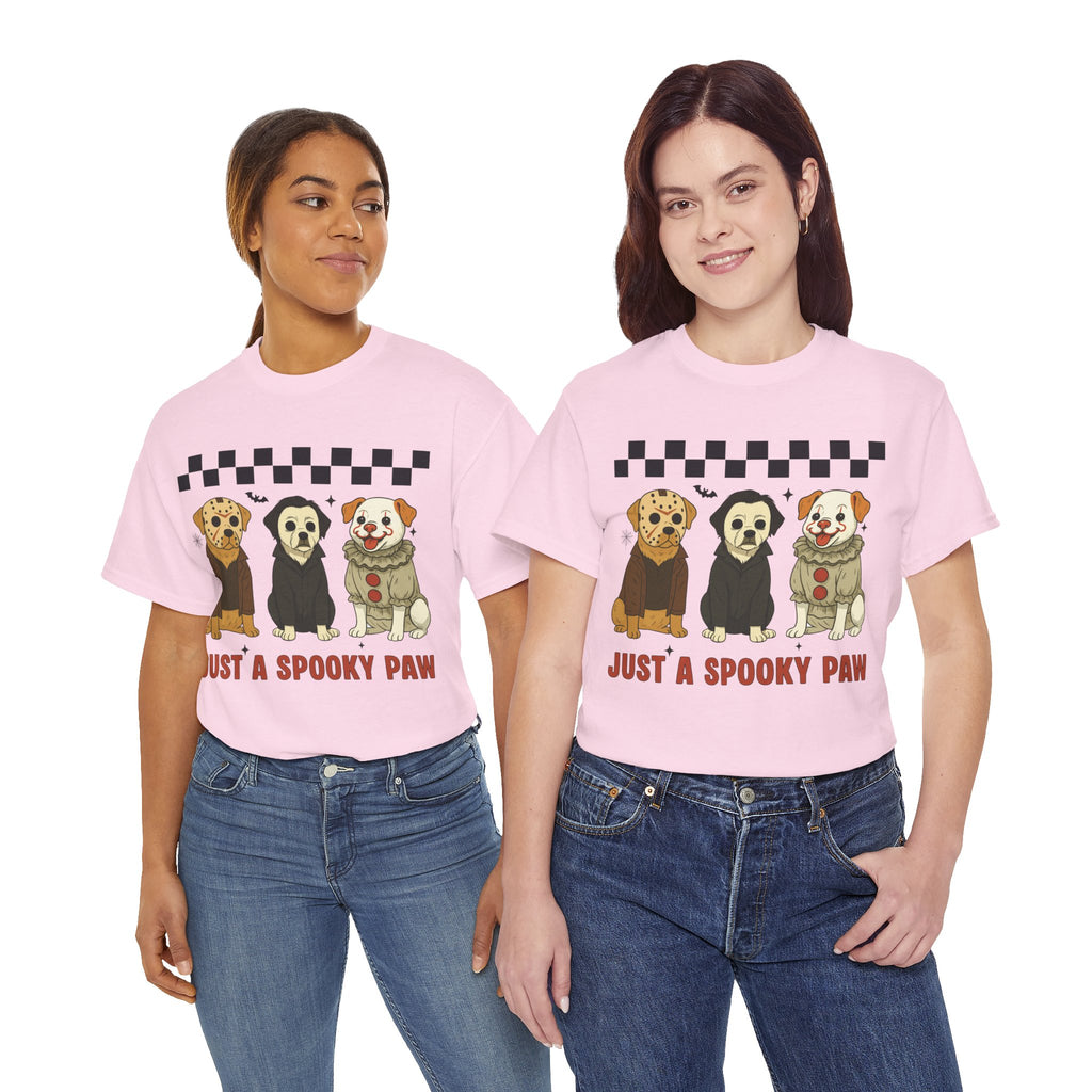 Halloween "Just A Spooky Paw" Unisex Cotton Tee