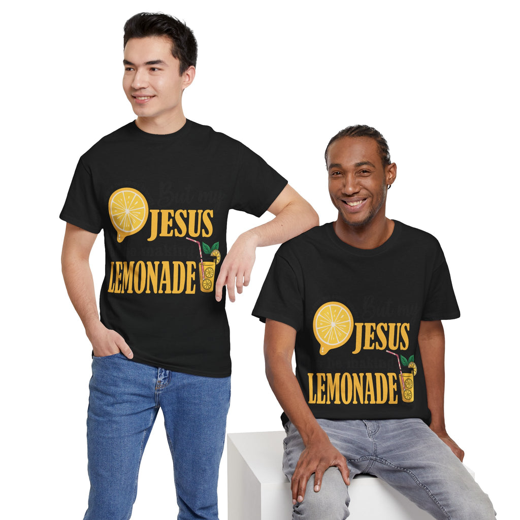 Jesus Lemonade Tee — Lemon Slice & Glass Graphic Christian Unisex Cotton T-Shirt