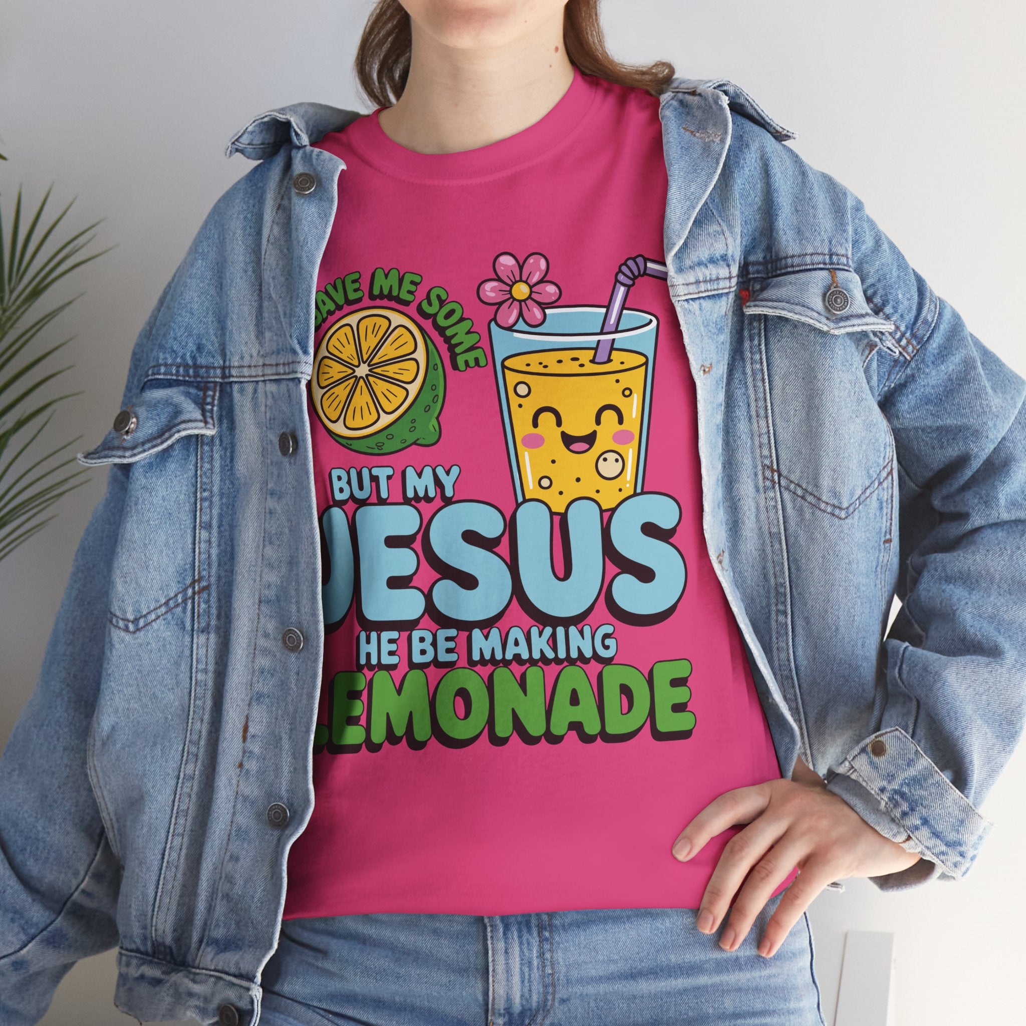 Christian Lemonade T‑Shirt — "Life Gave Me Some Lemons, My Jesus Makes Lemonade"Unisex Cotton Tee