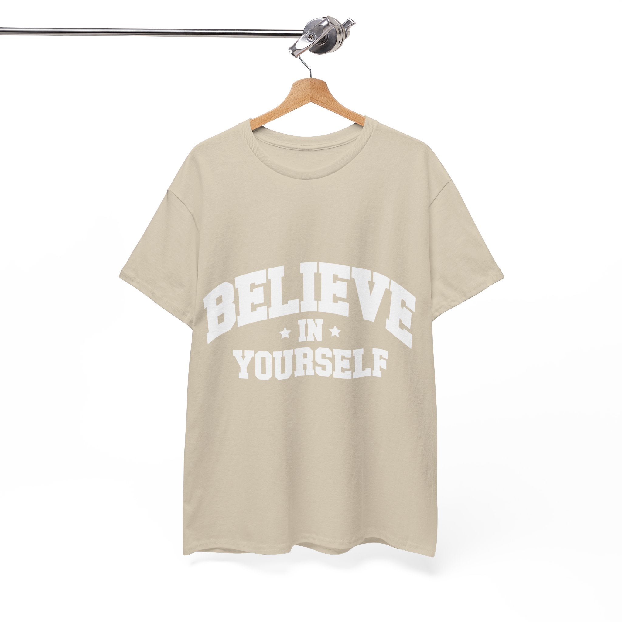Believe in Yourself Varsity Unisex Cotton Tee