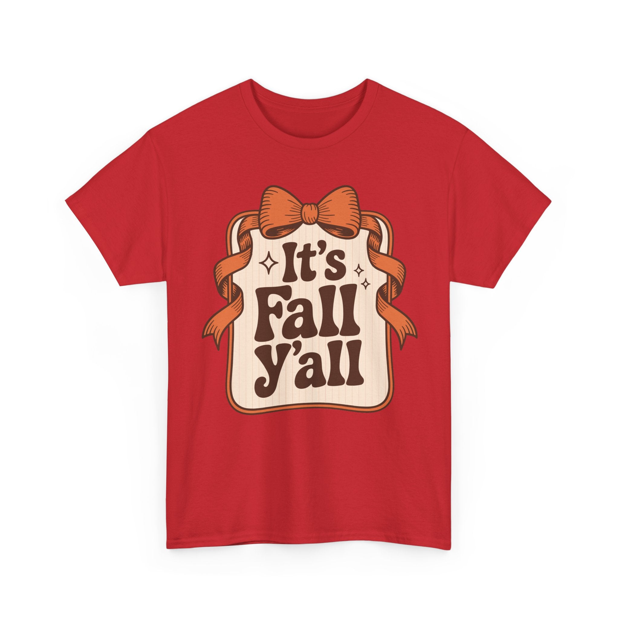 It’s Fall Y’all Autumn Ribbon Unisex Cotton Tee
