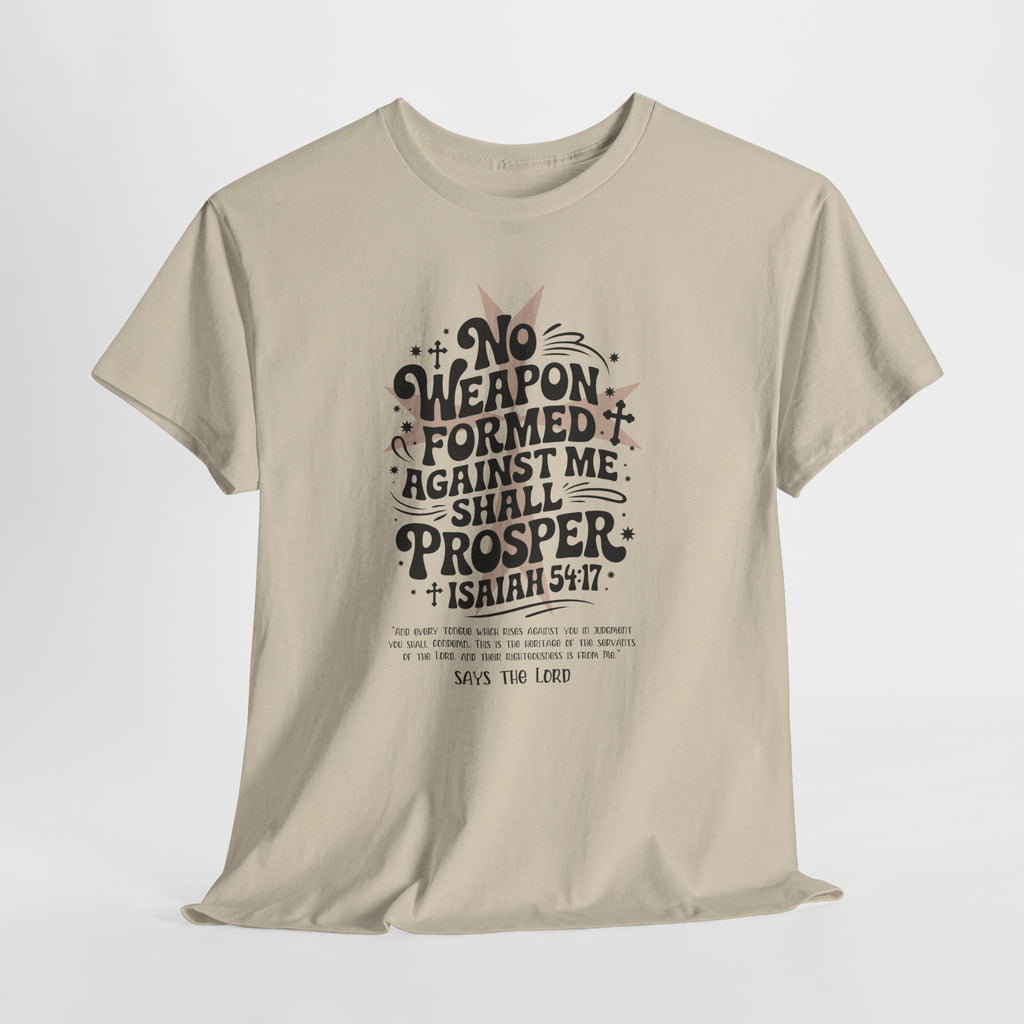 Christian Cross Text Art T-Shirt — Faith & Salvation Unisex Cotton Tee