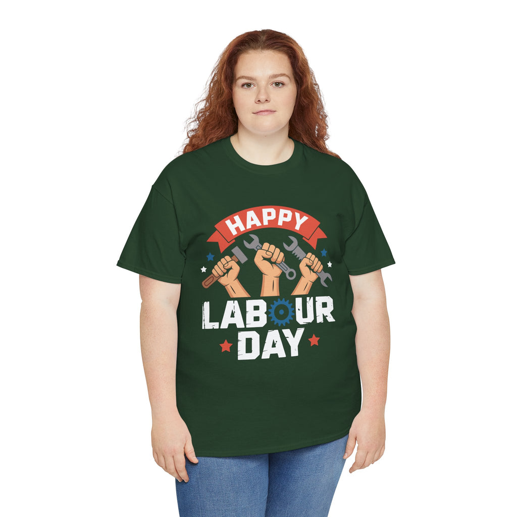 Happy US Labour Day Unisex Heavy Cotton T-Shirt