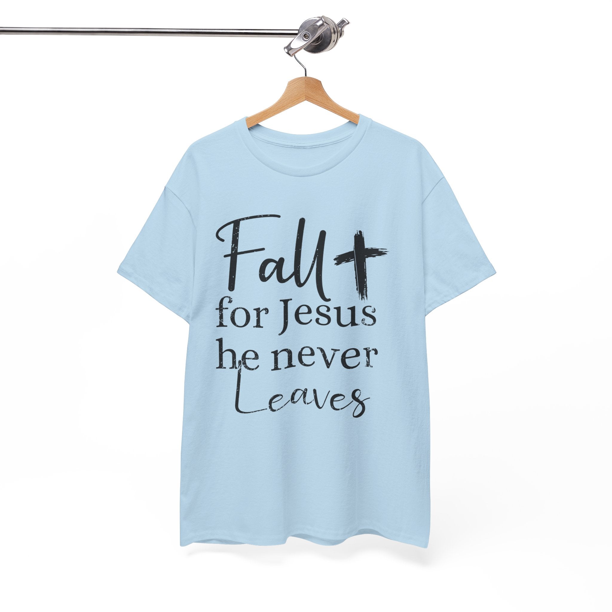 Fall for Jesus Pumpkin Church Unisex Cotton T-Shirt
