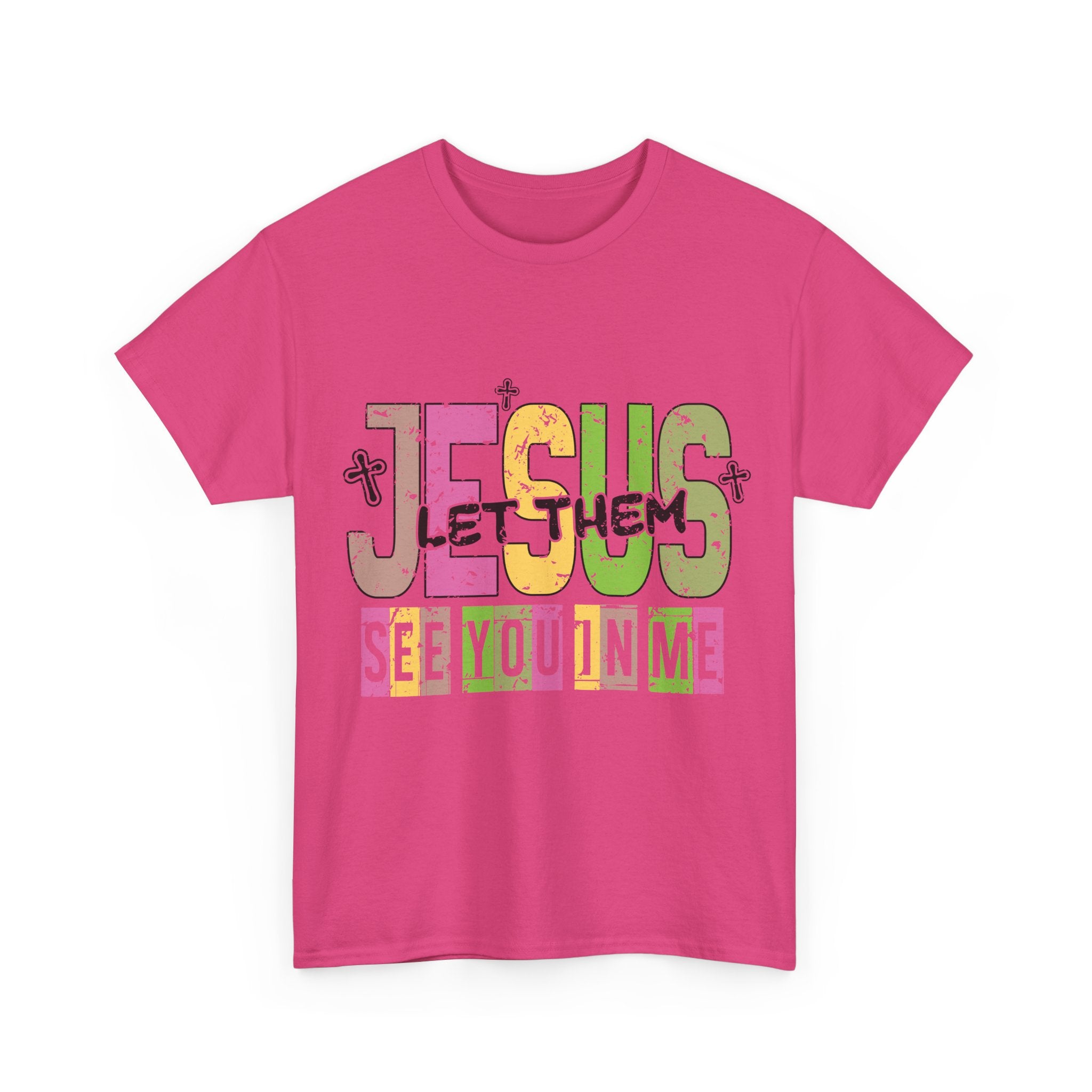 Jesus ‘See You In Me’ Distressed Pastel Unisex Cotton T-Shirt