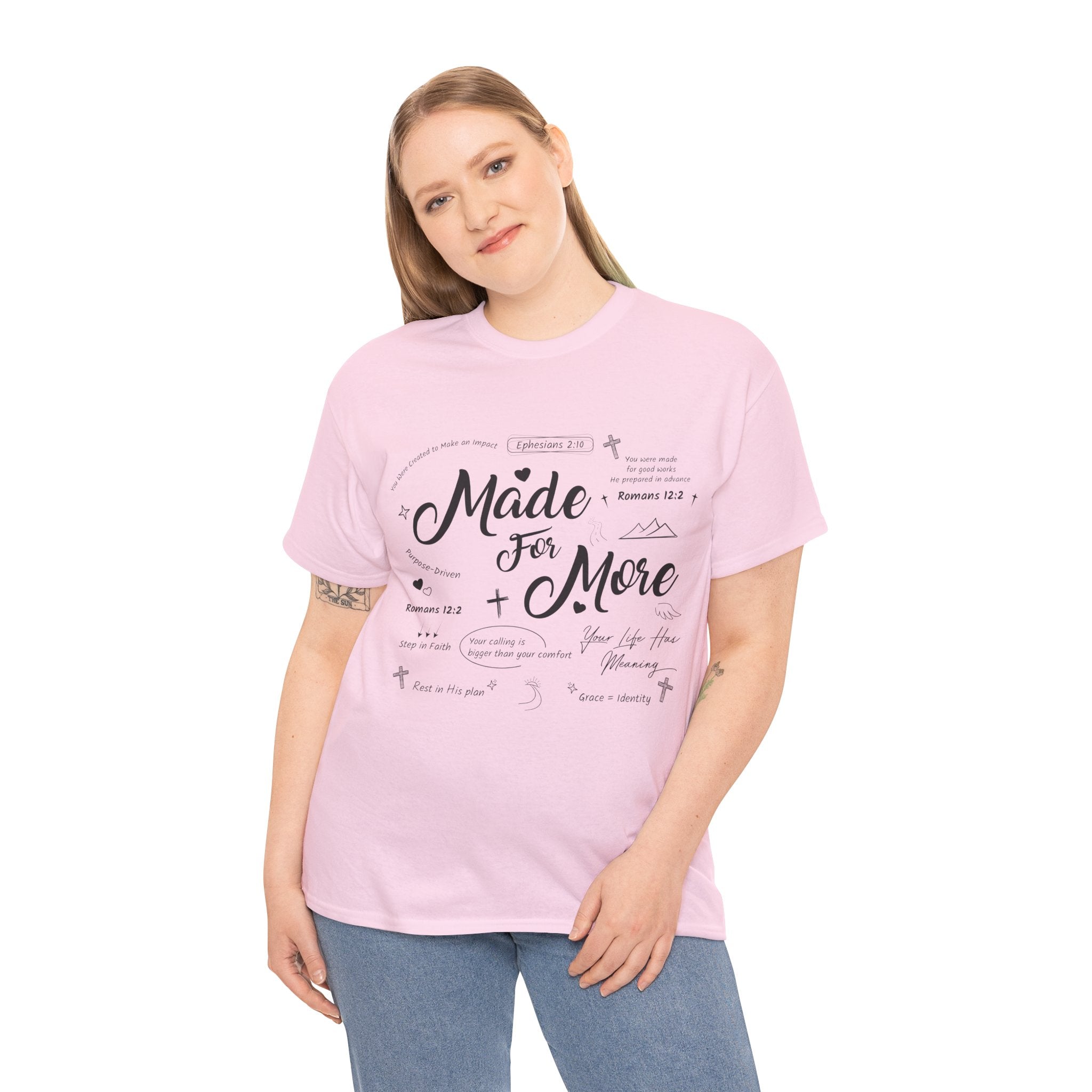 Made For More Faith T-Shirt — Inspirational Bible Verse Unisex Cotton Tee