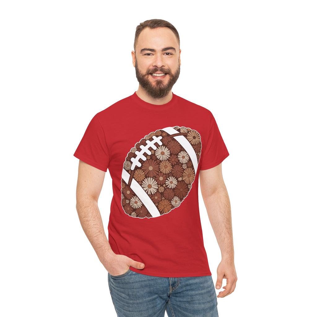 Game Day Touch Down Football Tee — Helmets, Flags & Cheer Icons Unisex Cotton Tee