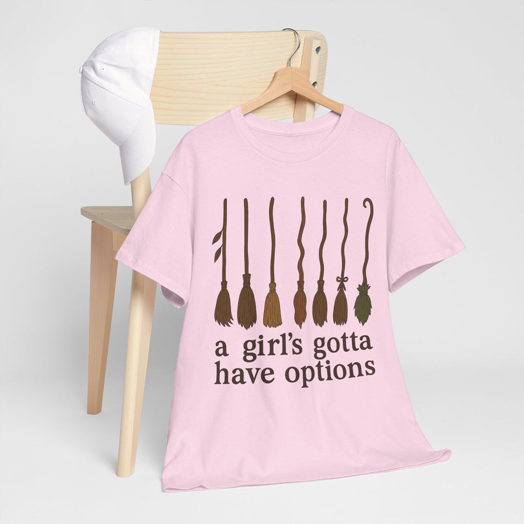Witch Brooms Options Unisex Cotton Tee