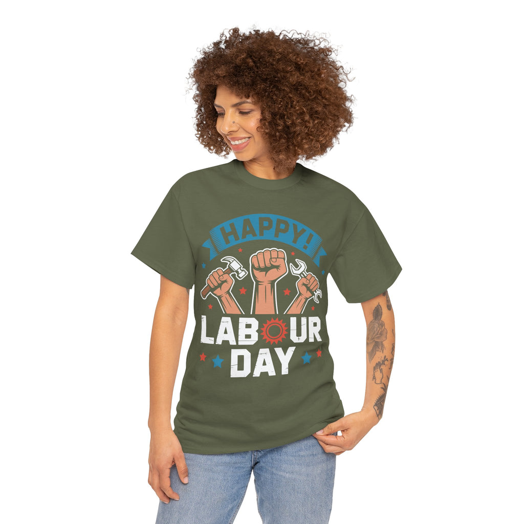 Happy US Labour Day Unisex Heavy Cotton T-Shirt