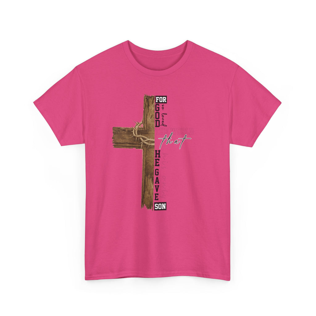 For That Son T-Shirt — Wooden Cross & Crown of Thorns Christian Unisex Cotton Tee
