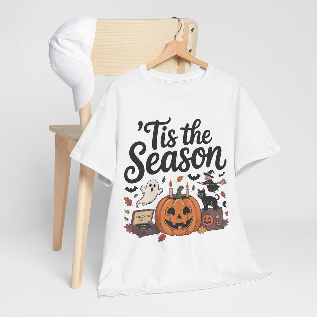 Holiday Season Unisex Cotton T-Shirt - Tis the Season Design