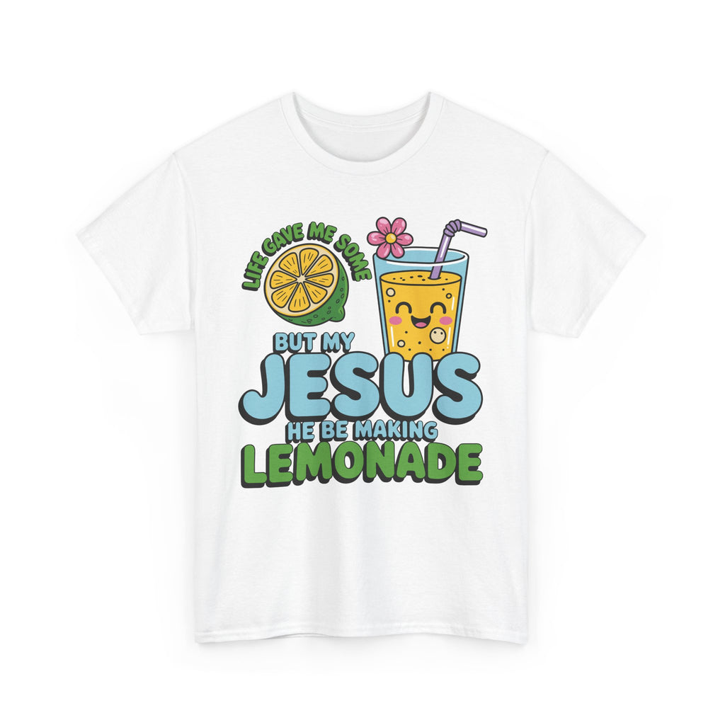 Christian Lemonade T‑Shirt — "Life Gave Me Some Lemons, My Jesus Makes Lemonade"Unisex Cotton Tee