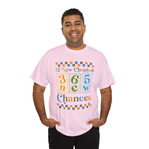 12 New Chapters 365 New Chances Vintage Tee — Fresh Start Inspirational Unisex Cotton Tee