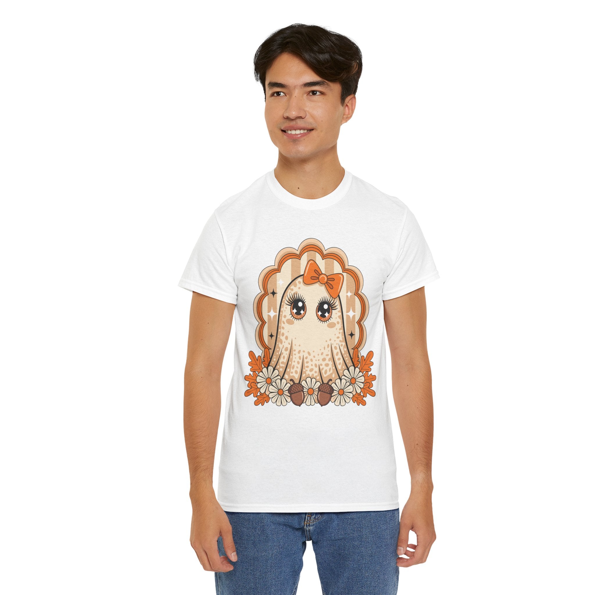 Ghost and Daisies Unisex Cotten Tee