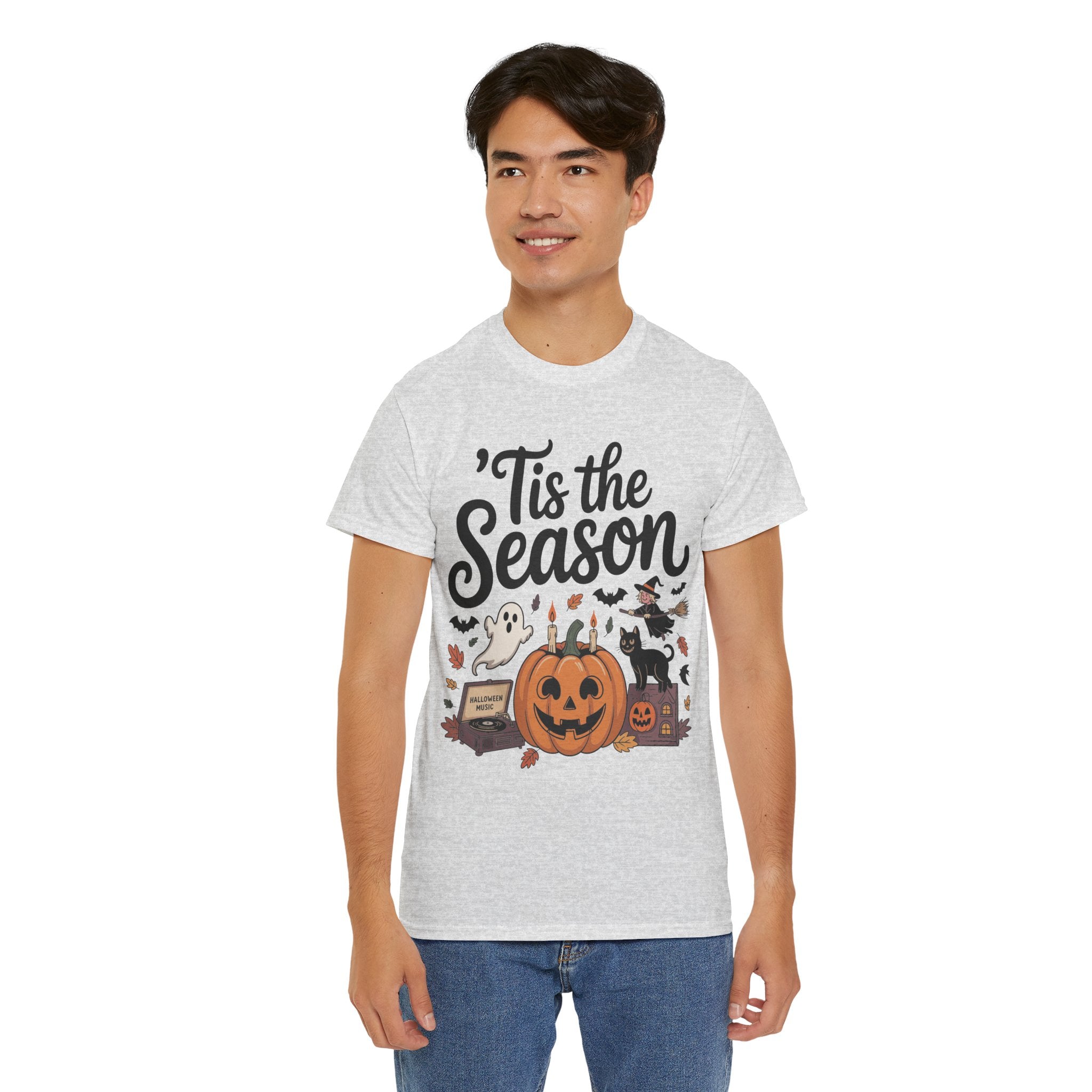 Holiday Season Unisex Cotton T-Shirt - Tis the Season Design