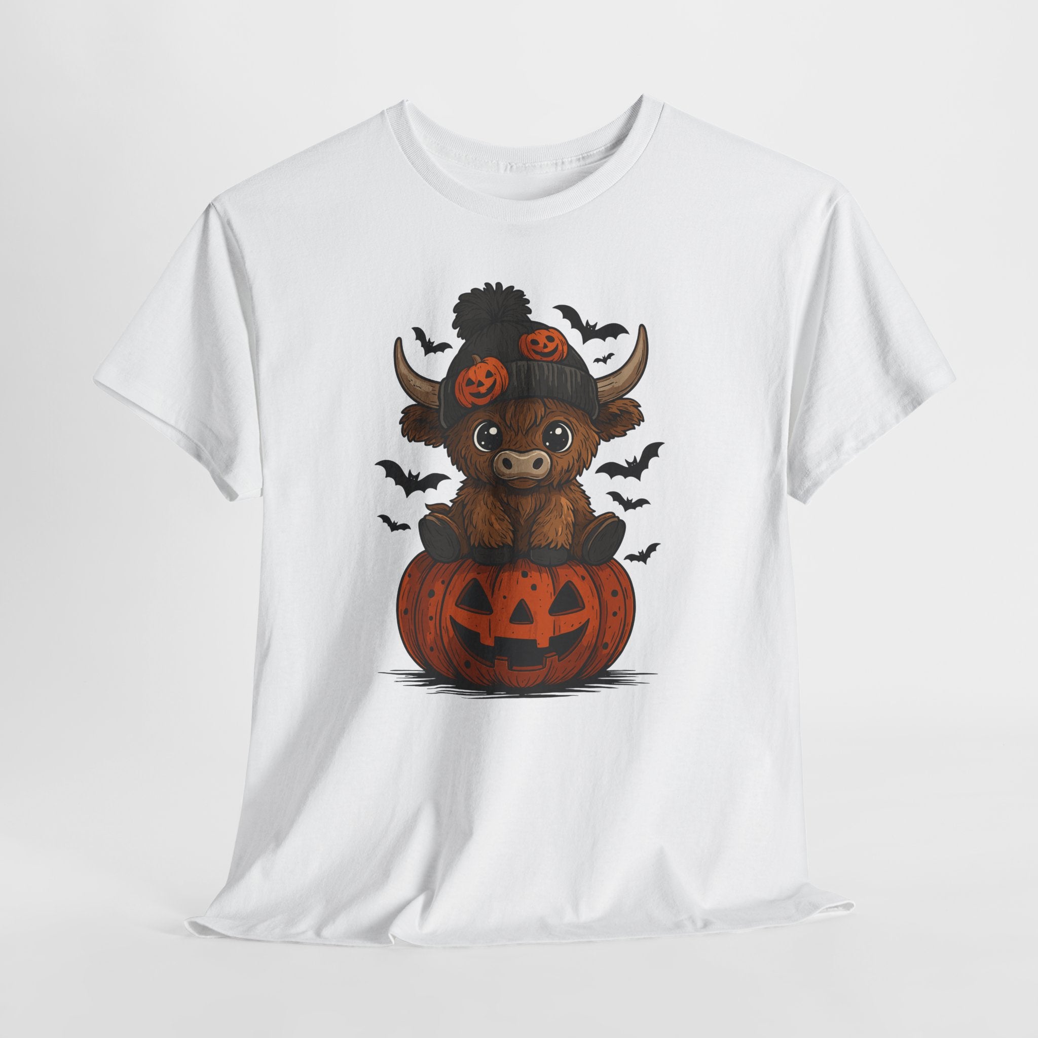 Halloween Cow Unisex Cotton Tshirt