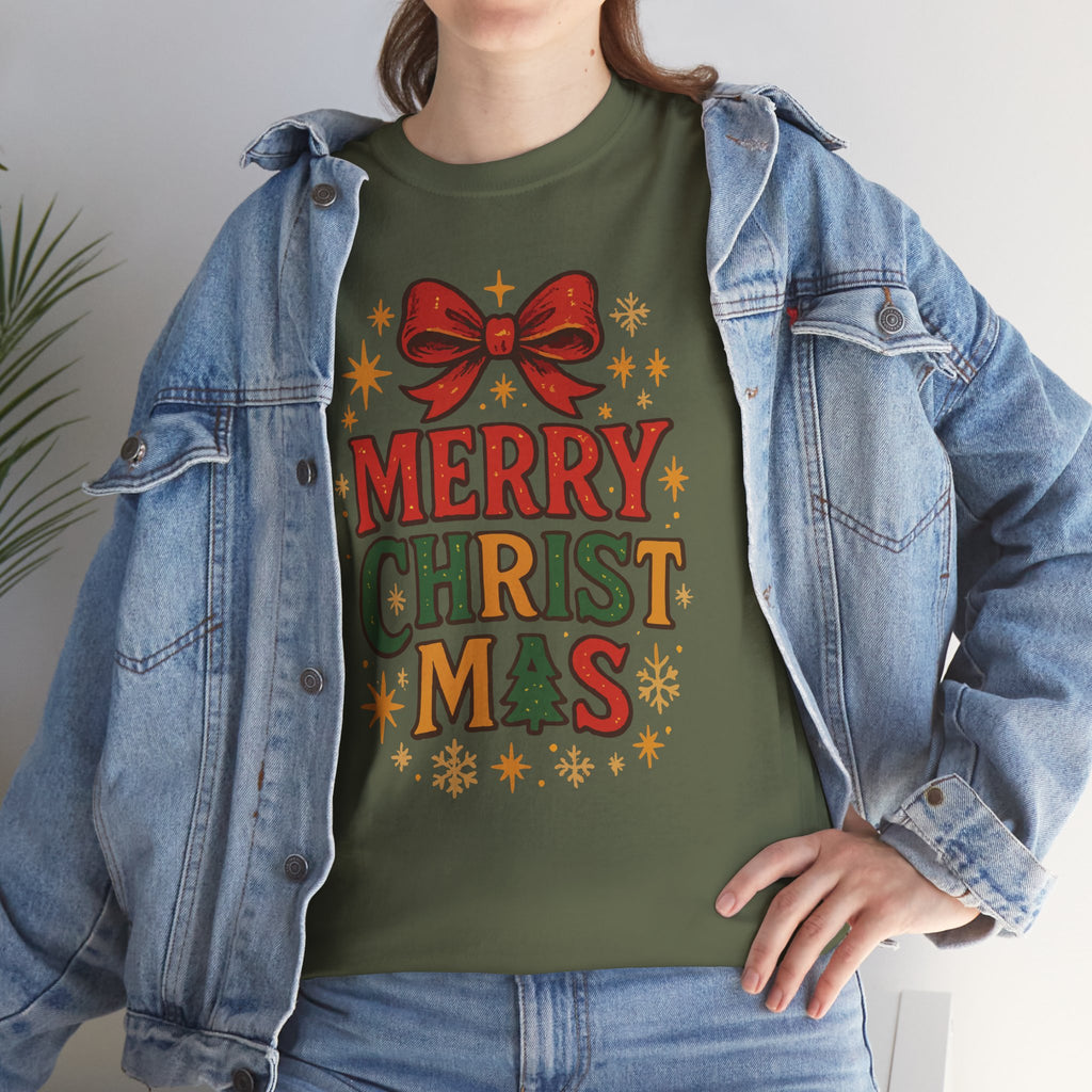 Merry Christmas Unisex Cotton Tee