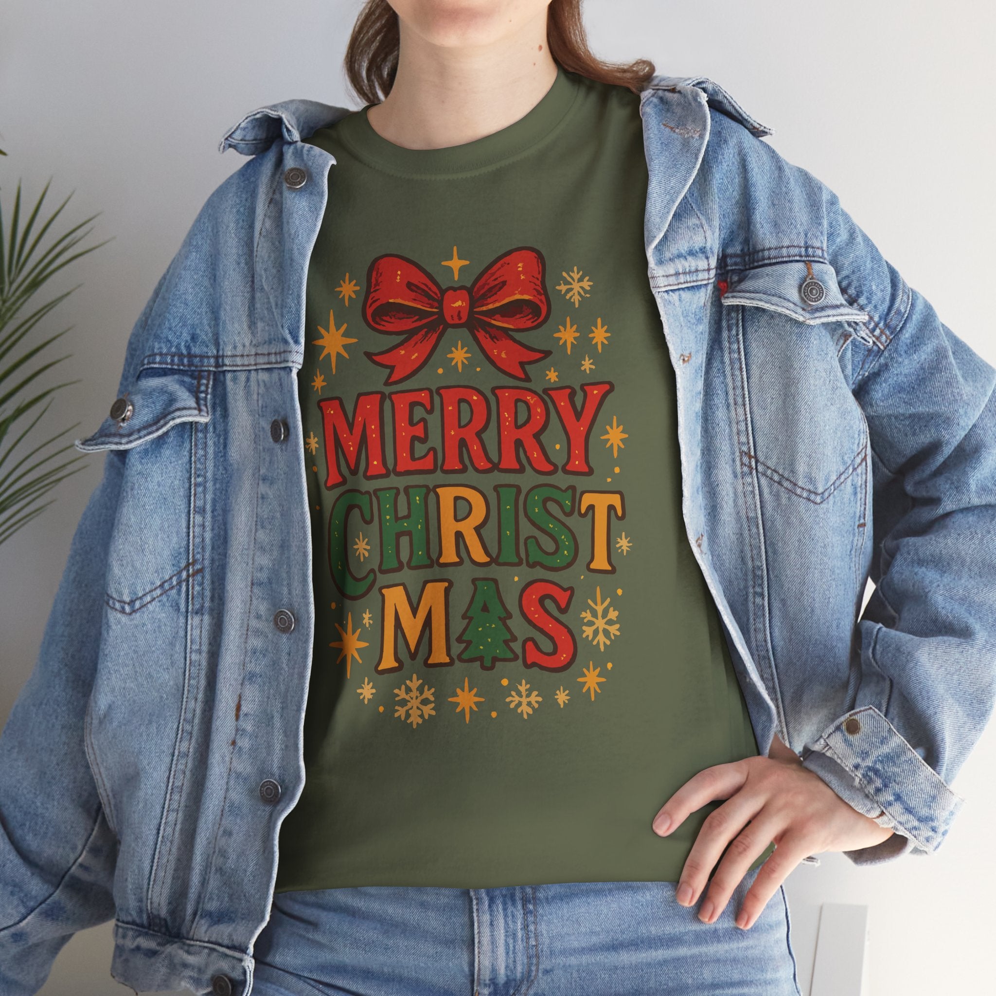 Merry Christmas Unisex Cotton Tee